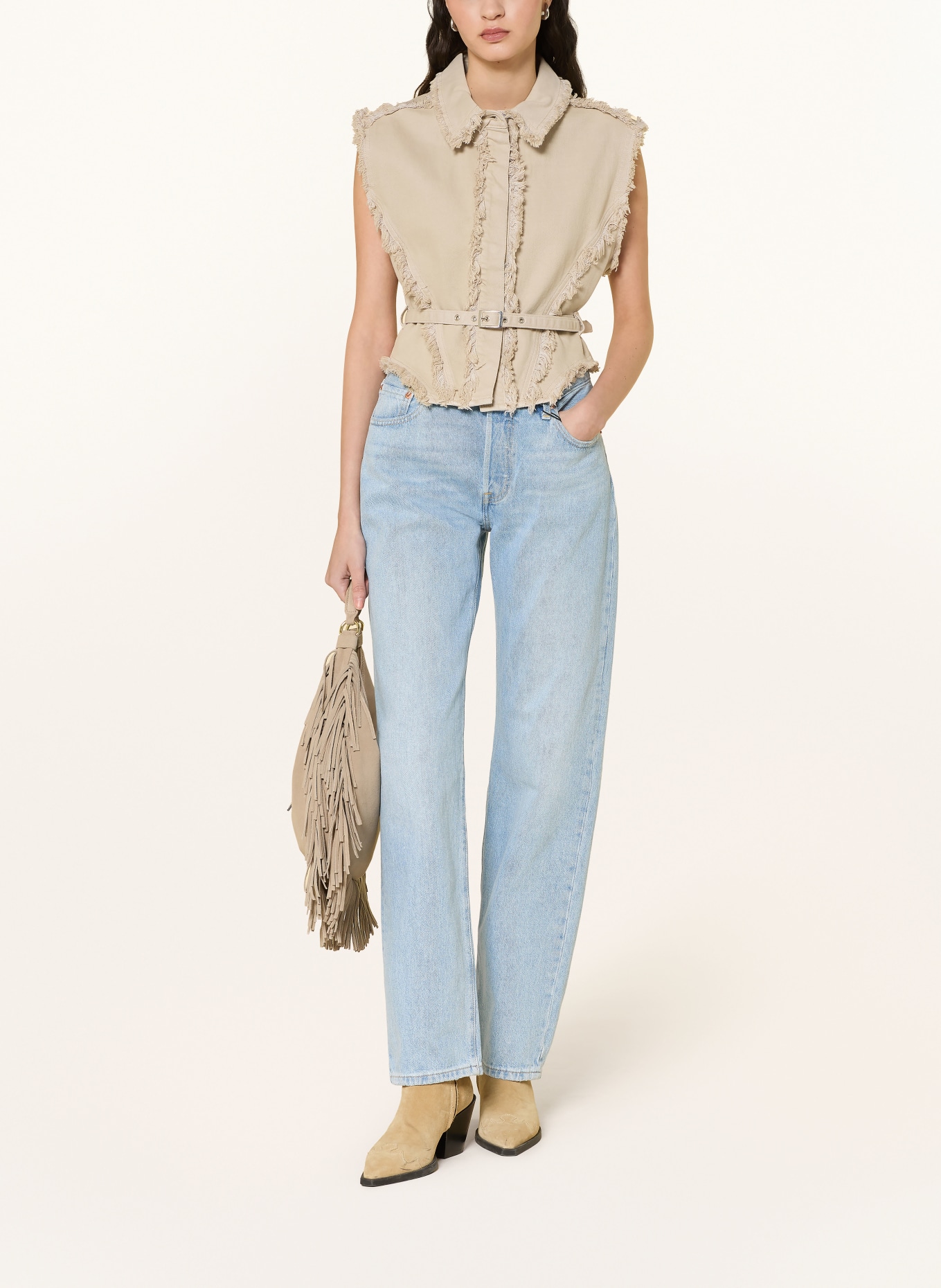 Levi's® Straight Jeans 501 90S: 15 Light Indigo - Worn In