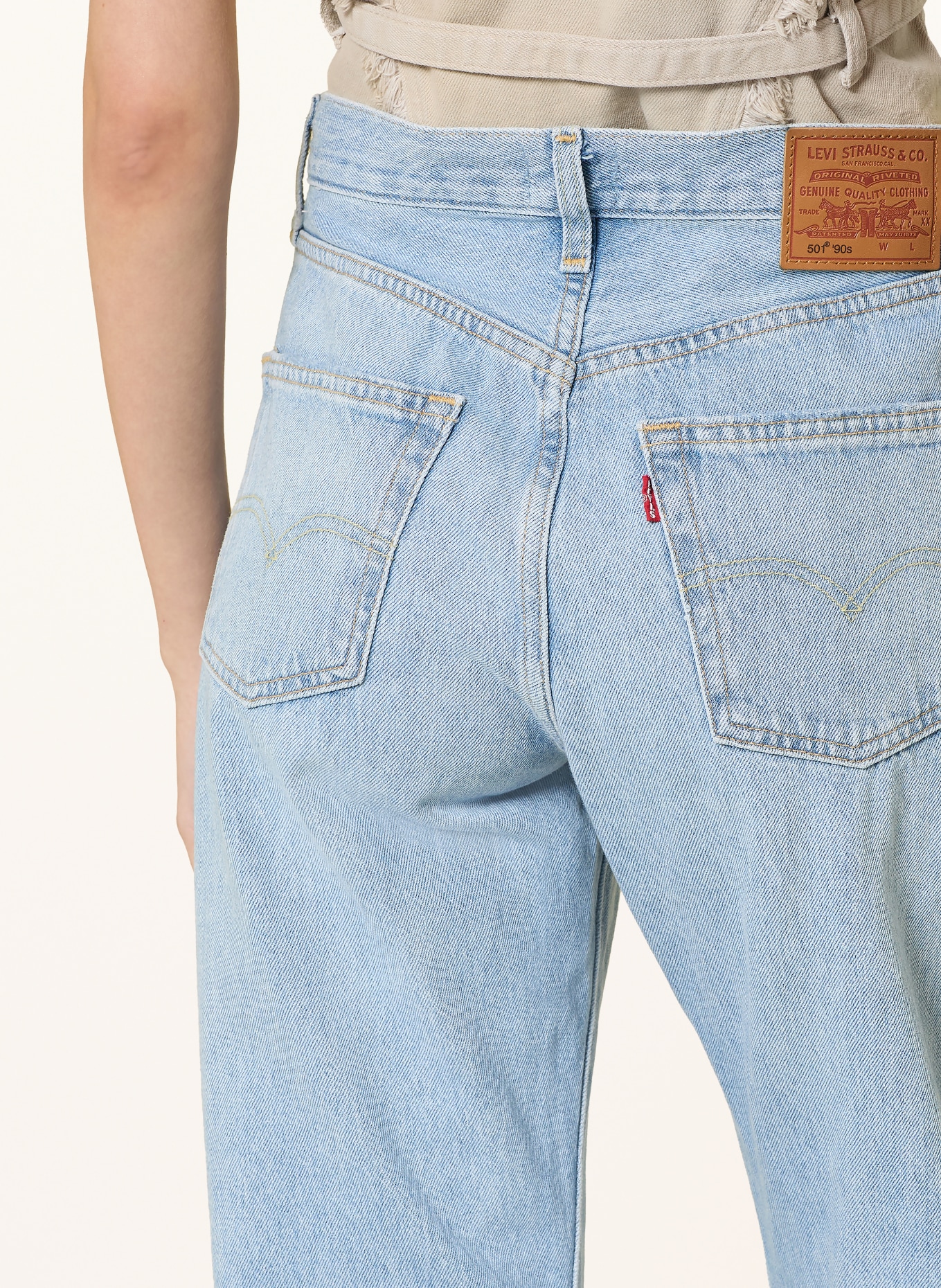 Levi's® Straight Jeans 501 90S: 15 Light Indigo - Worn In