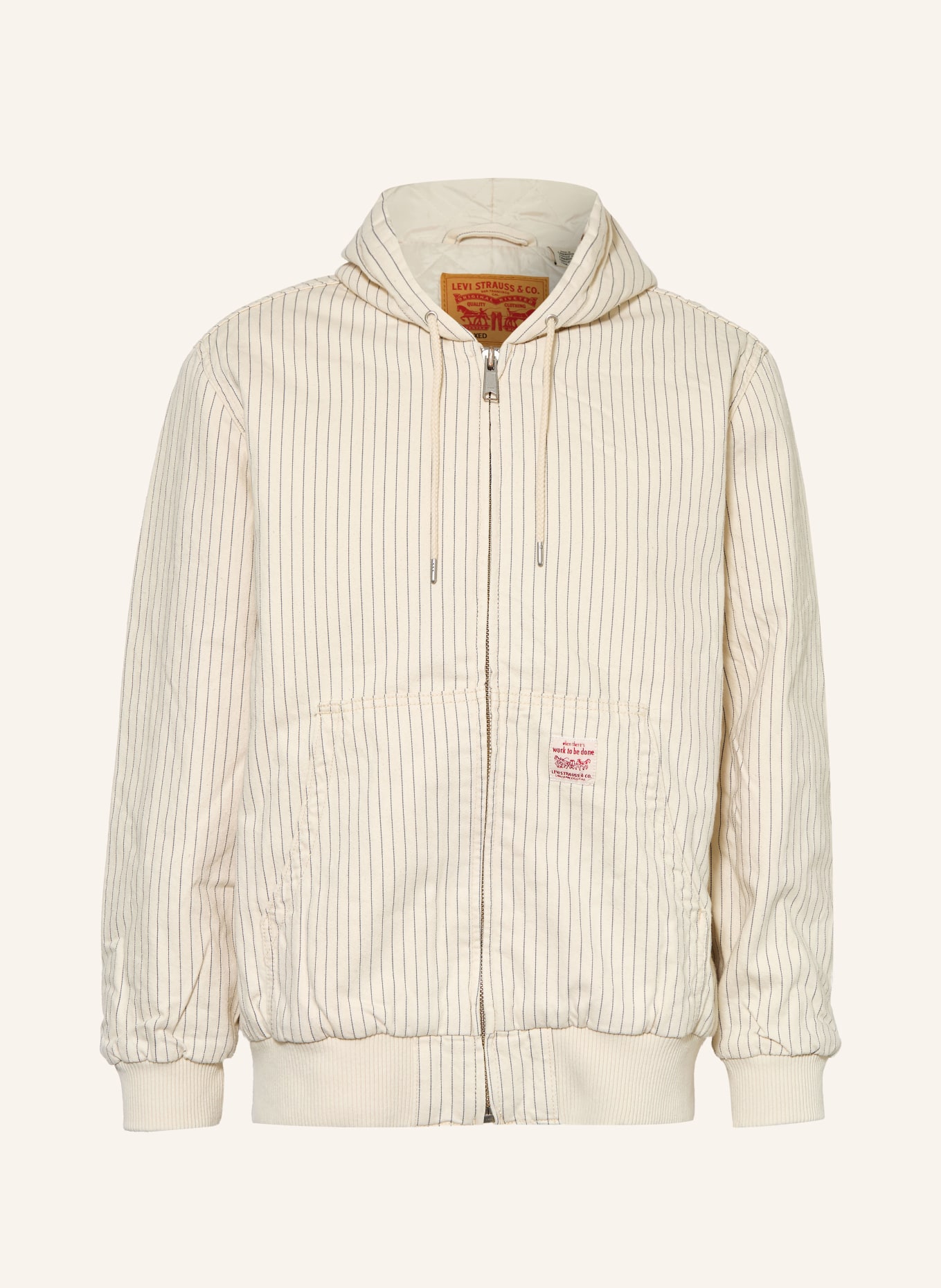 Levi's® Kurtka dżinsowa POTRERO: ECRU / CZIEMNOSZARY