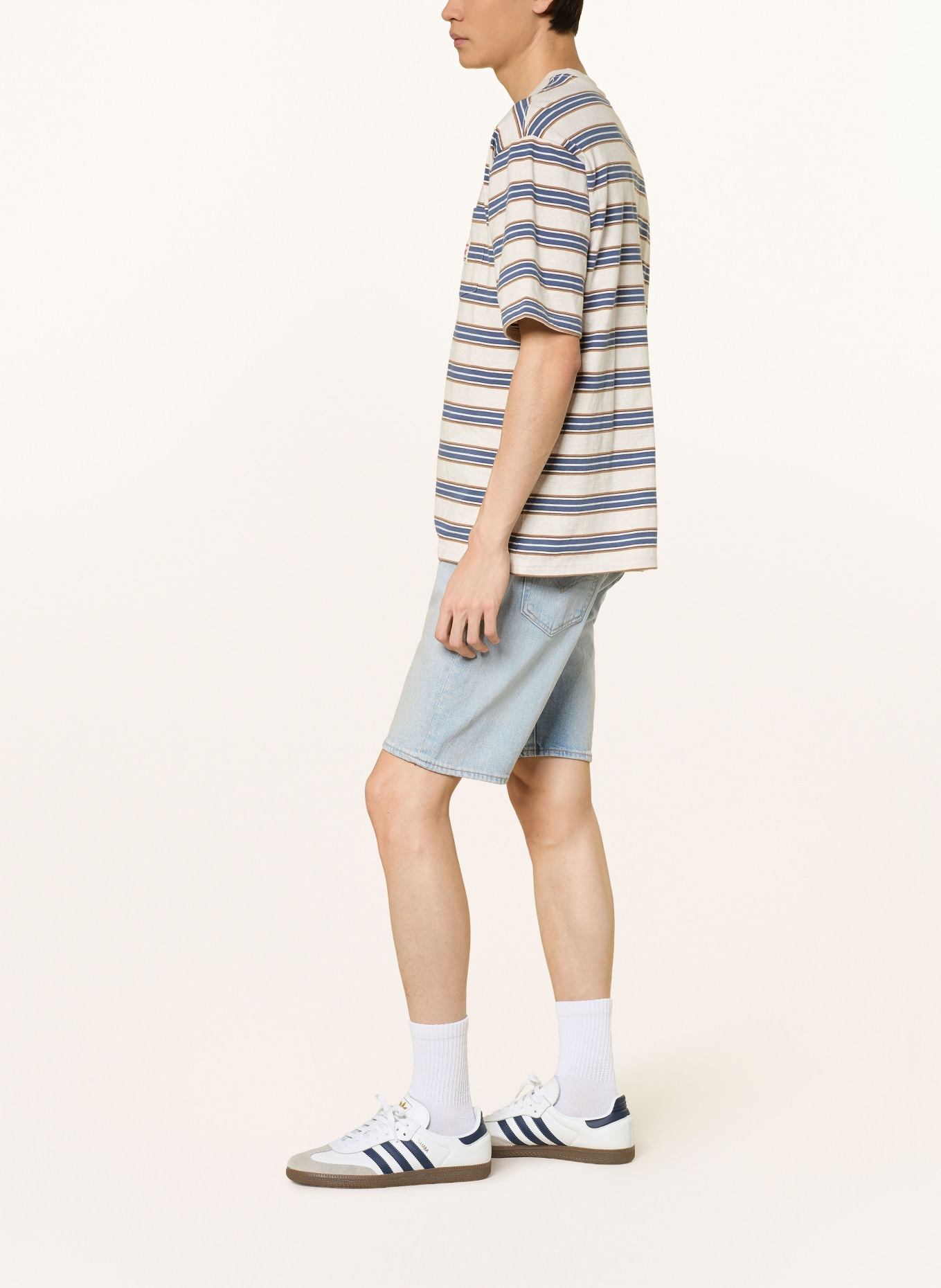 Levi's® Jeansshorts 501® Regular Fit: 80 Light Indigo - Worn In