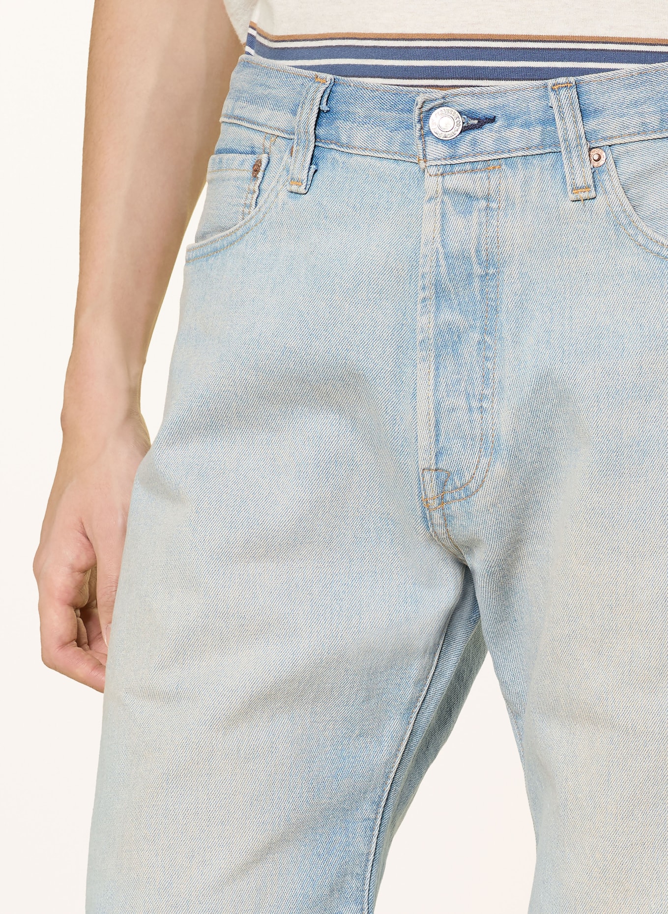 Levi's® Jeansshorts 501® Regular Fit: 80 Light Indigo - Worn In