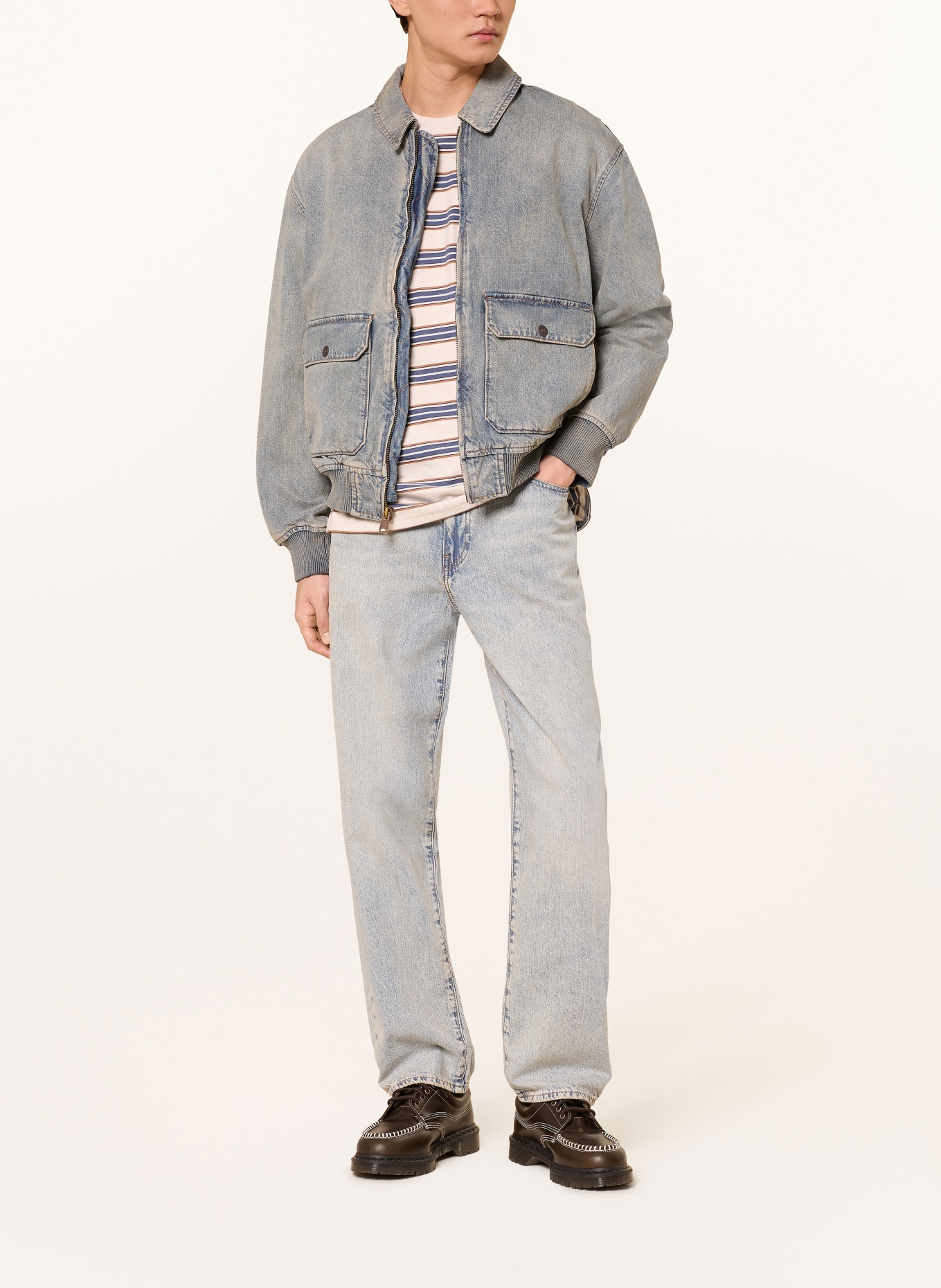 Levi's® Jeans 568 Loose Straight Fit: 42 Med Indigo - Worn In