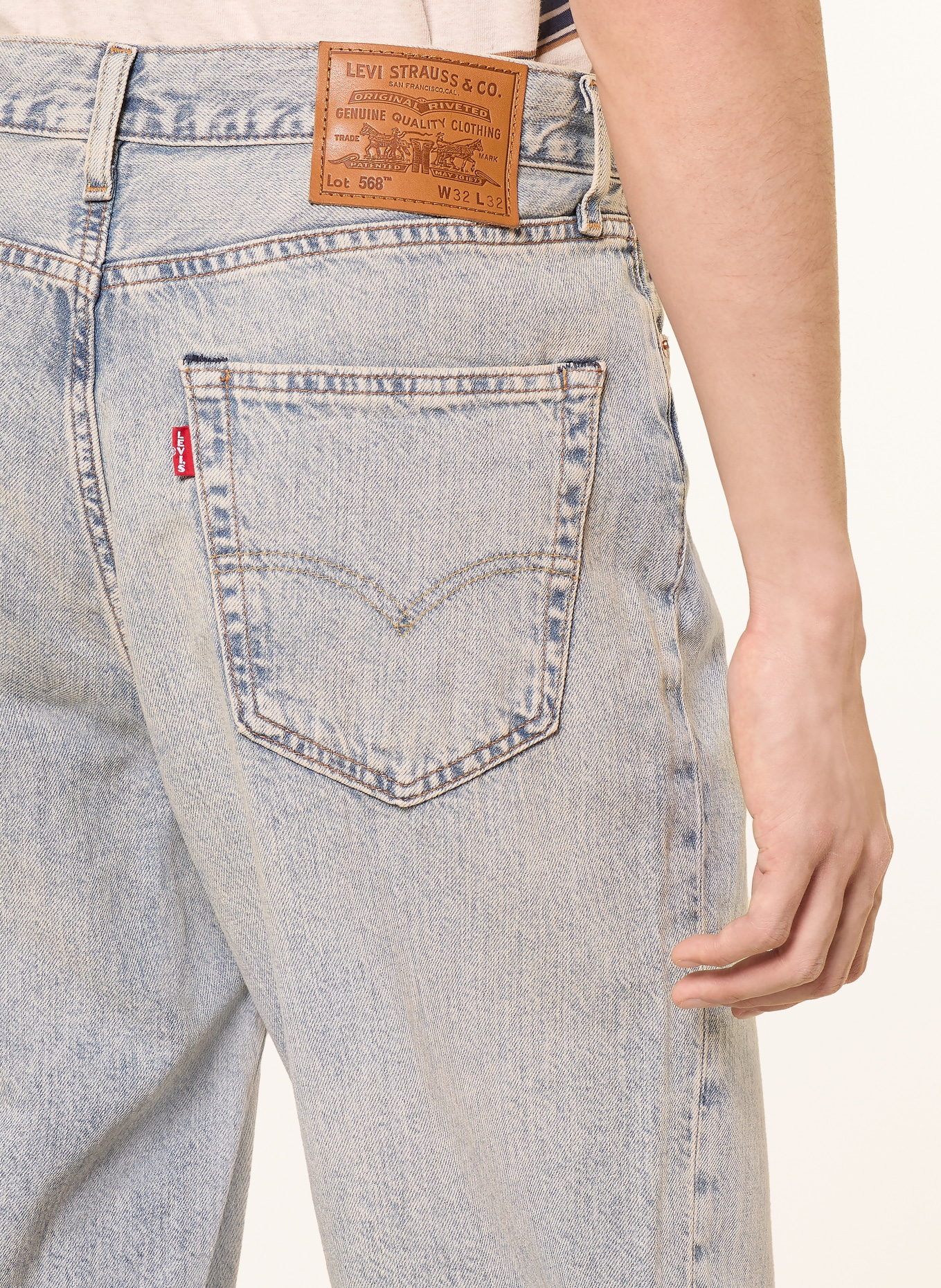 Levi's® Jeans 568 Loose Straight Fit: 42 Med Indigo - Worn In