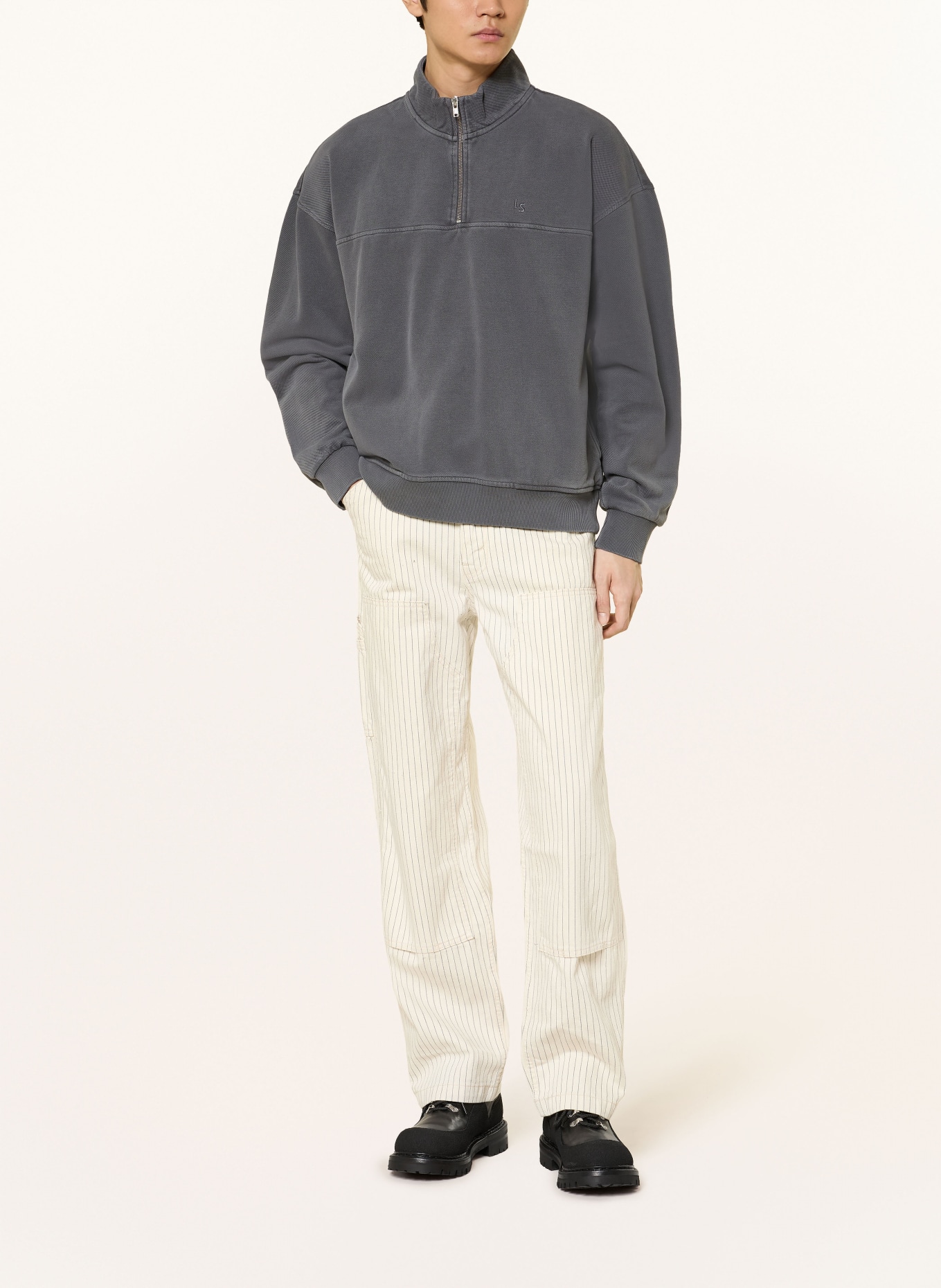 Levi's® Sweat-Troyer MARINA: DUNKELGRAU