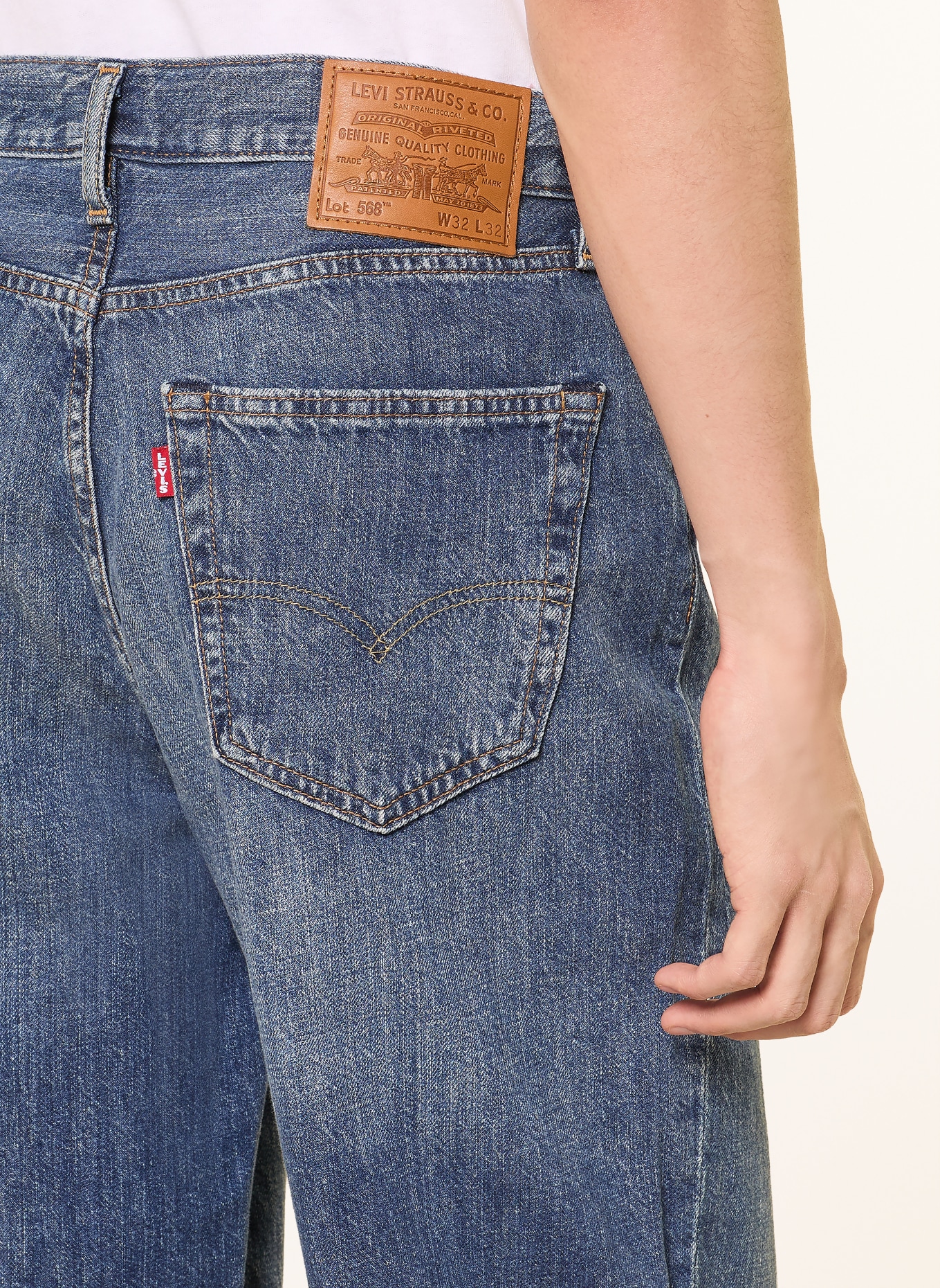 Levi's® Jeans 568 Loose Straight Fit: 40 Dark Indigo - Worn In