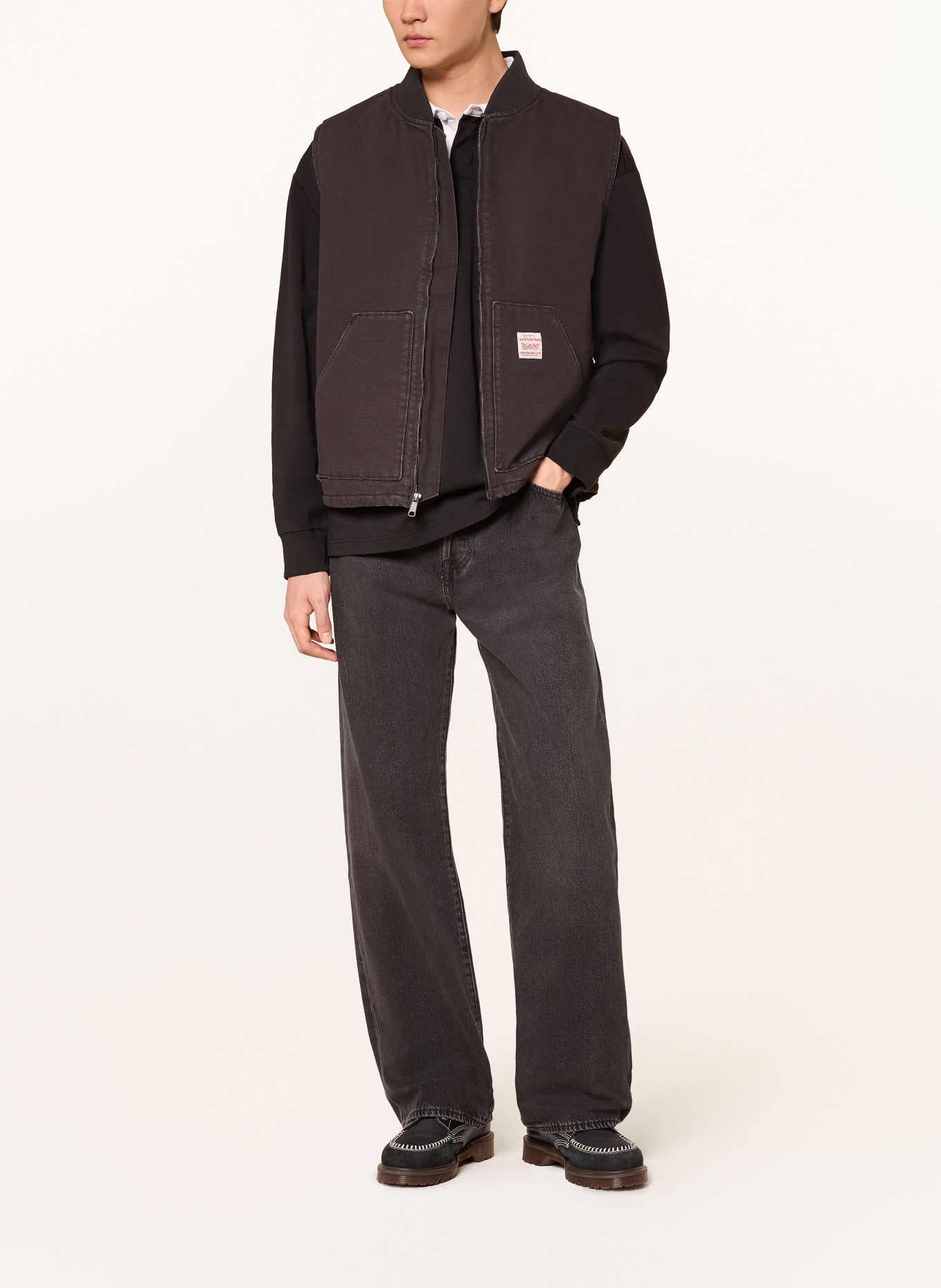 Levi's® Weste SANSOME: SCHWARZ