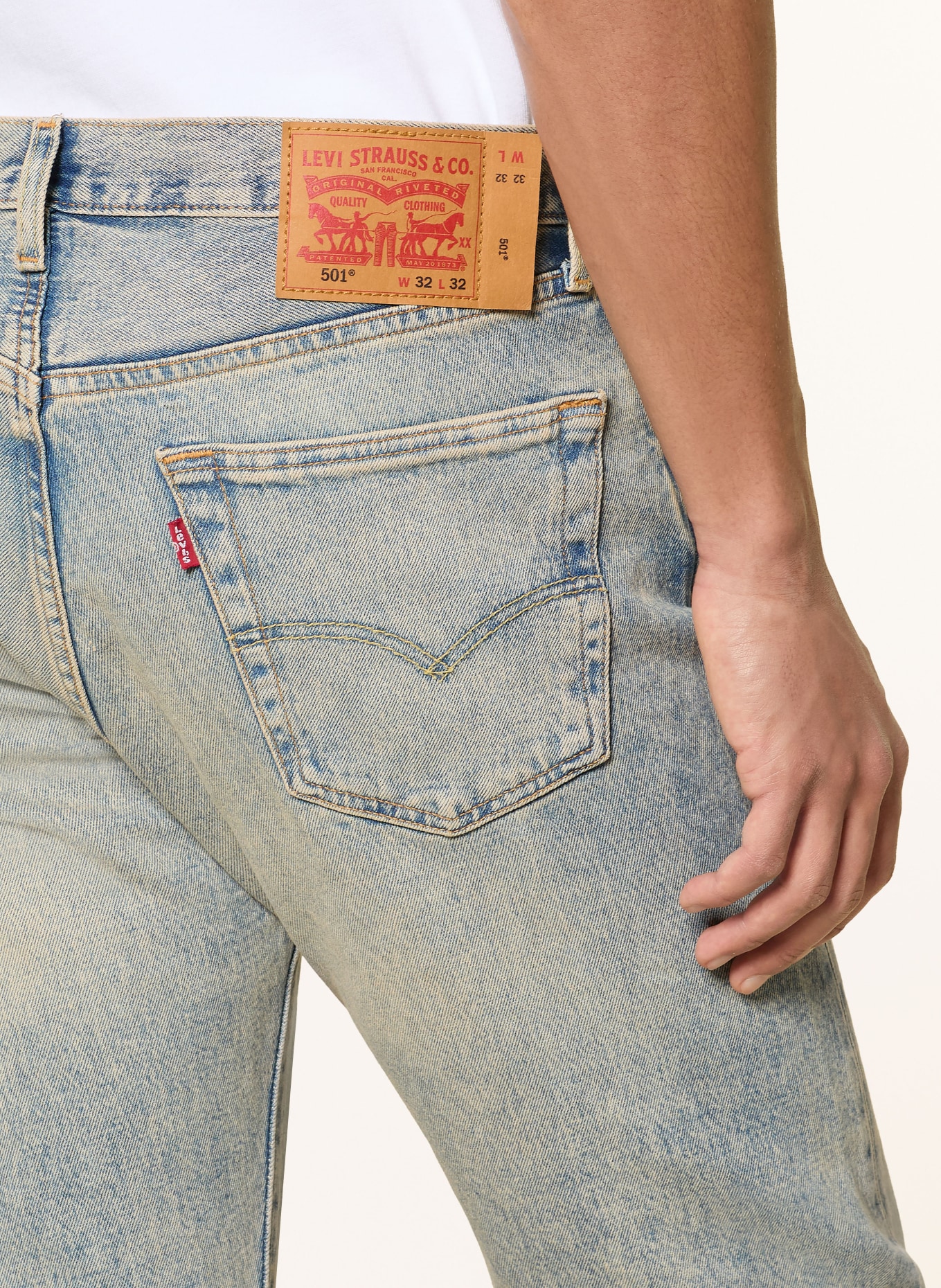 Levi's® Jeans 501® ORIGINAL Regular Fit: 02 Med Indigo - Worn In