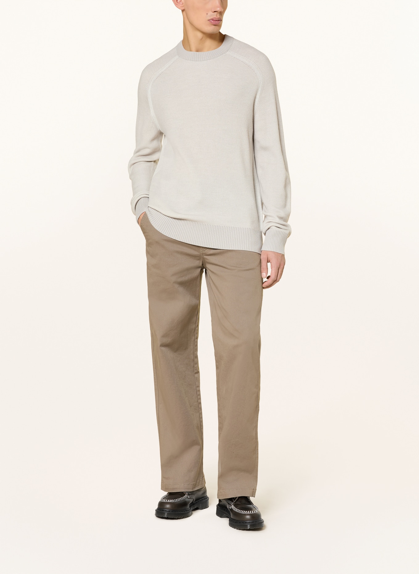 BOSS Sweter AKAJER: BEŻOWY