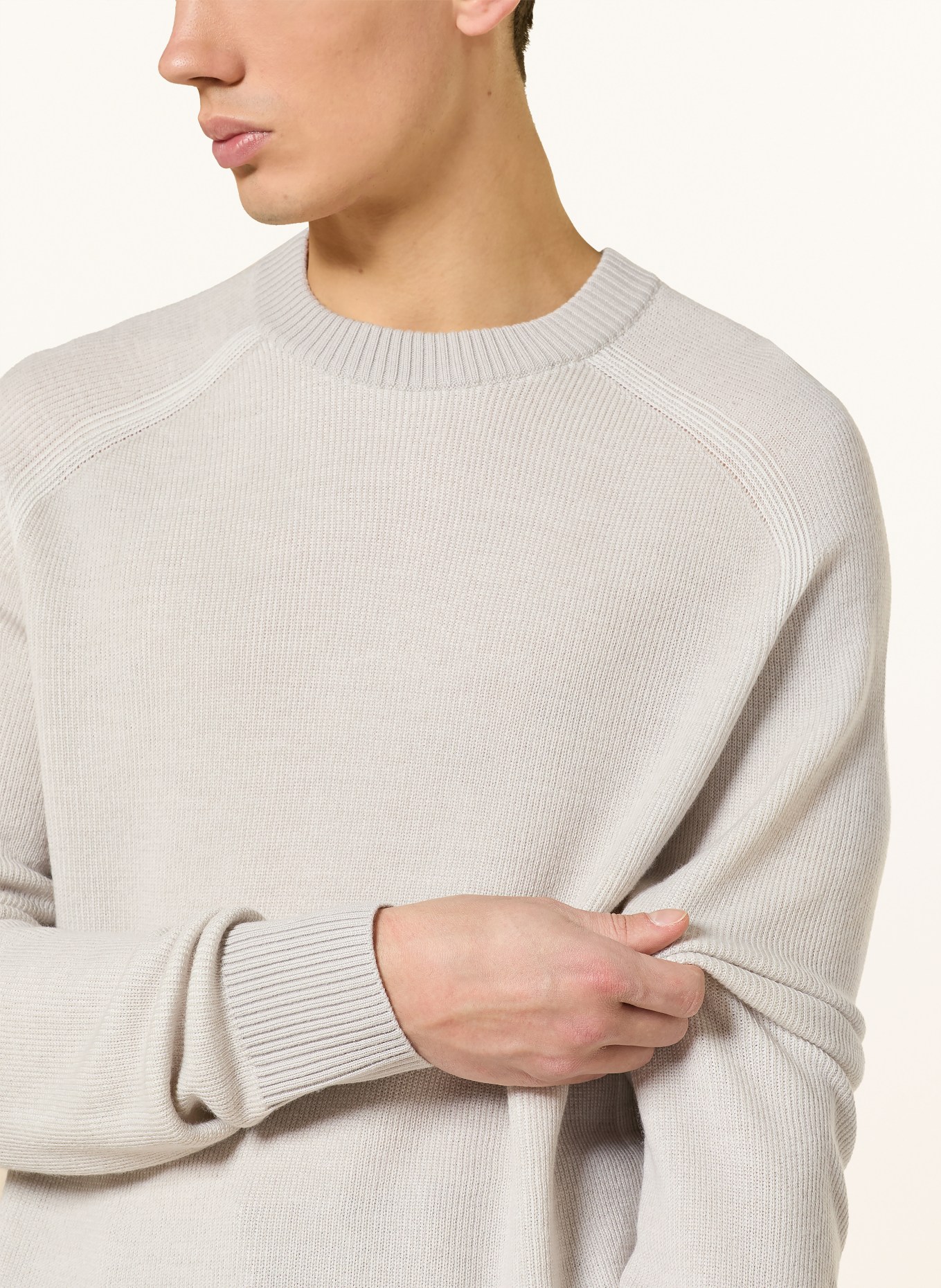 BOSS Sweter AKAJER: BEŻOWY