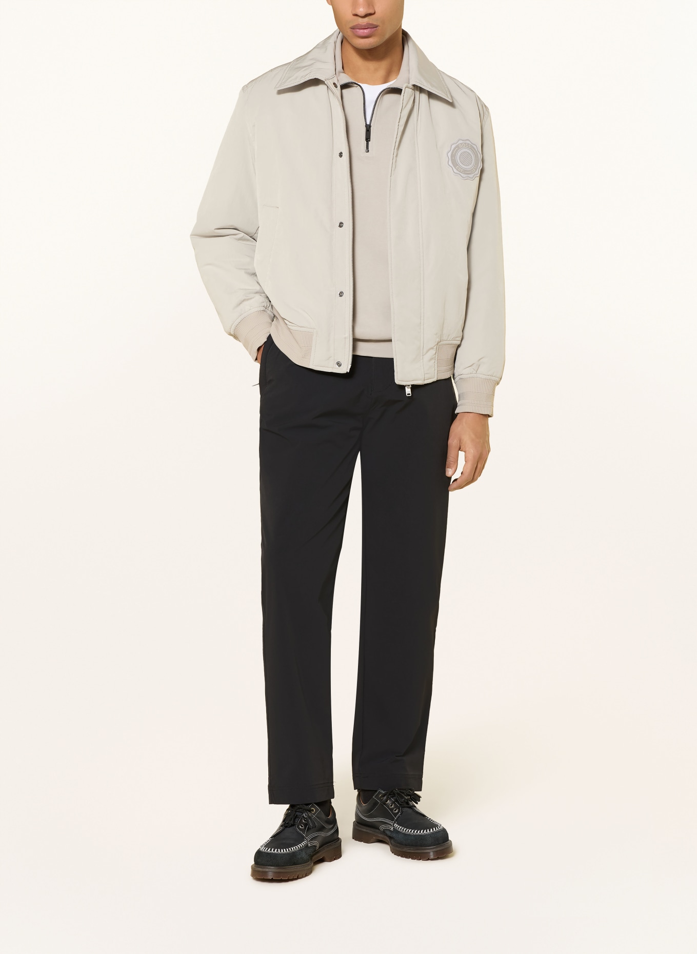 BOSS Chino Straight Tapered Fit: SCHWARZ