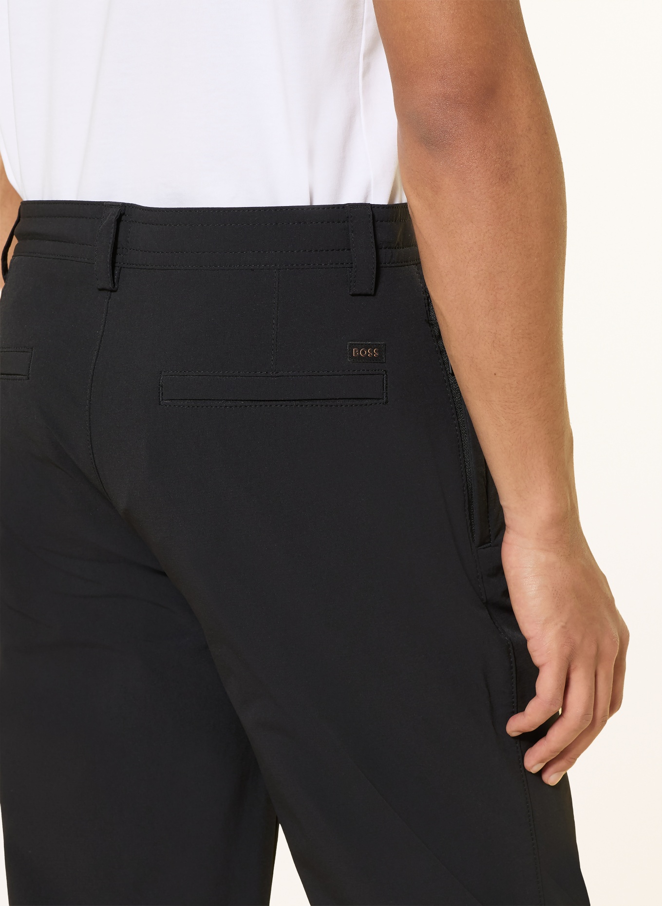 BOSS Chino Straight Tapered Fit: SCHWARZ