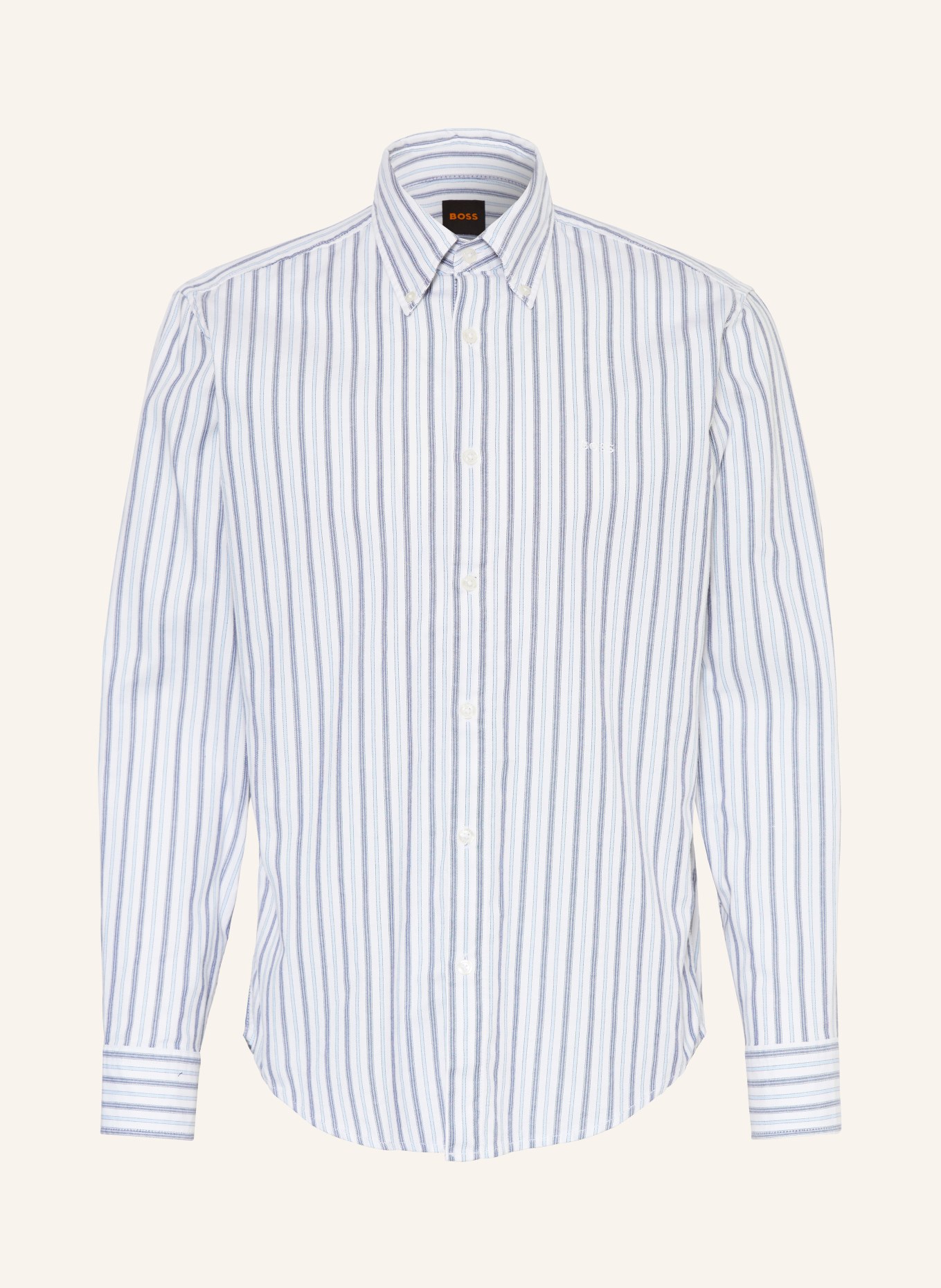 BOSS Hemd RICOPLUS Slim Fit: WEISS / BLAUGRAU / HELLBLAU