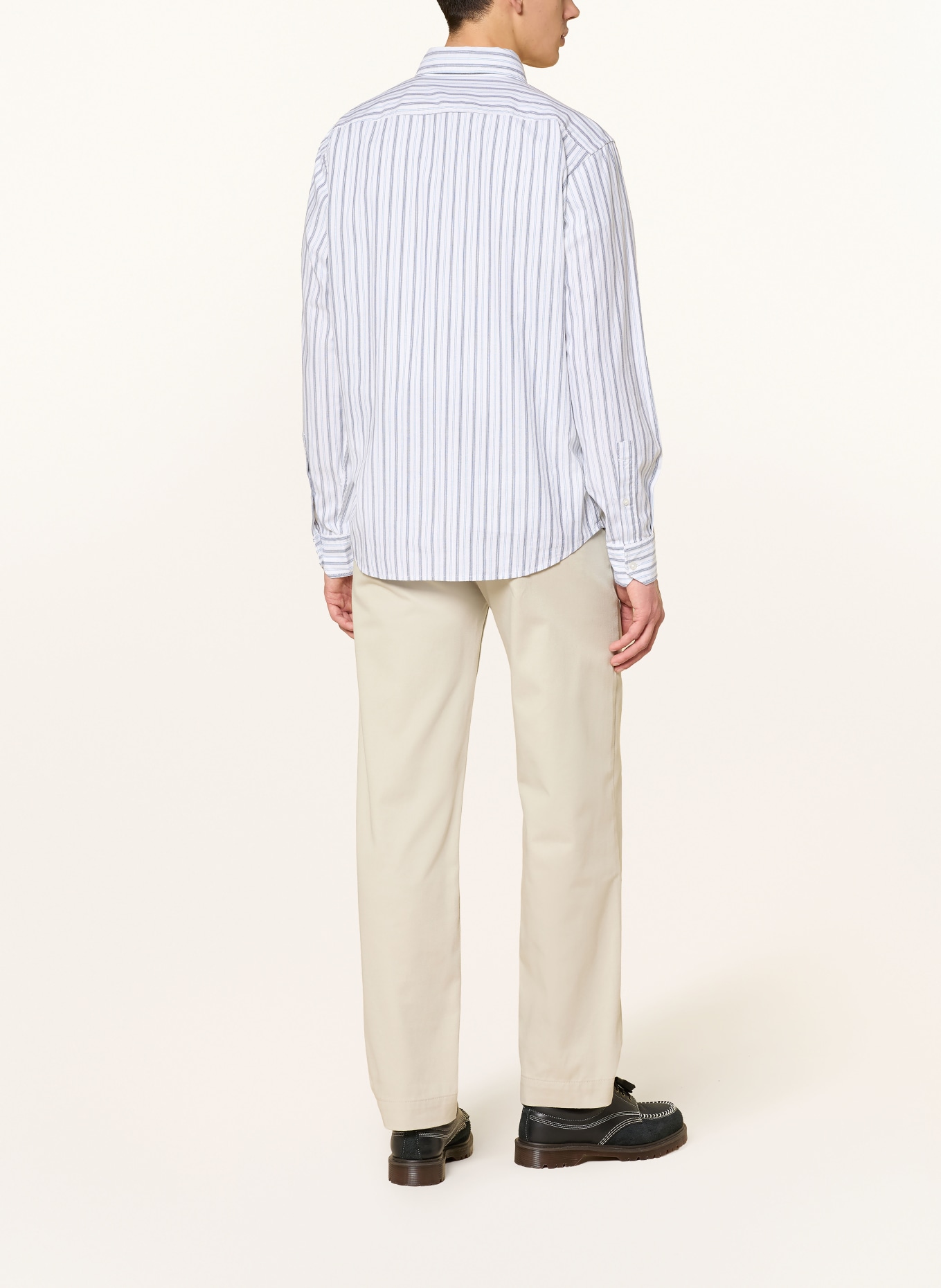 BOSS Hemd RICOPLUS Slim Fit: WEISS / BLAUGRAU / HELLBLAU