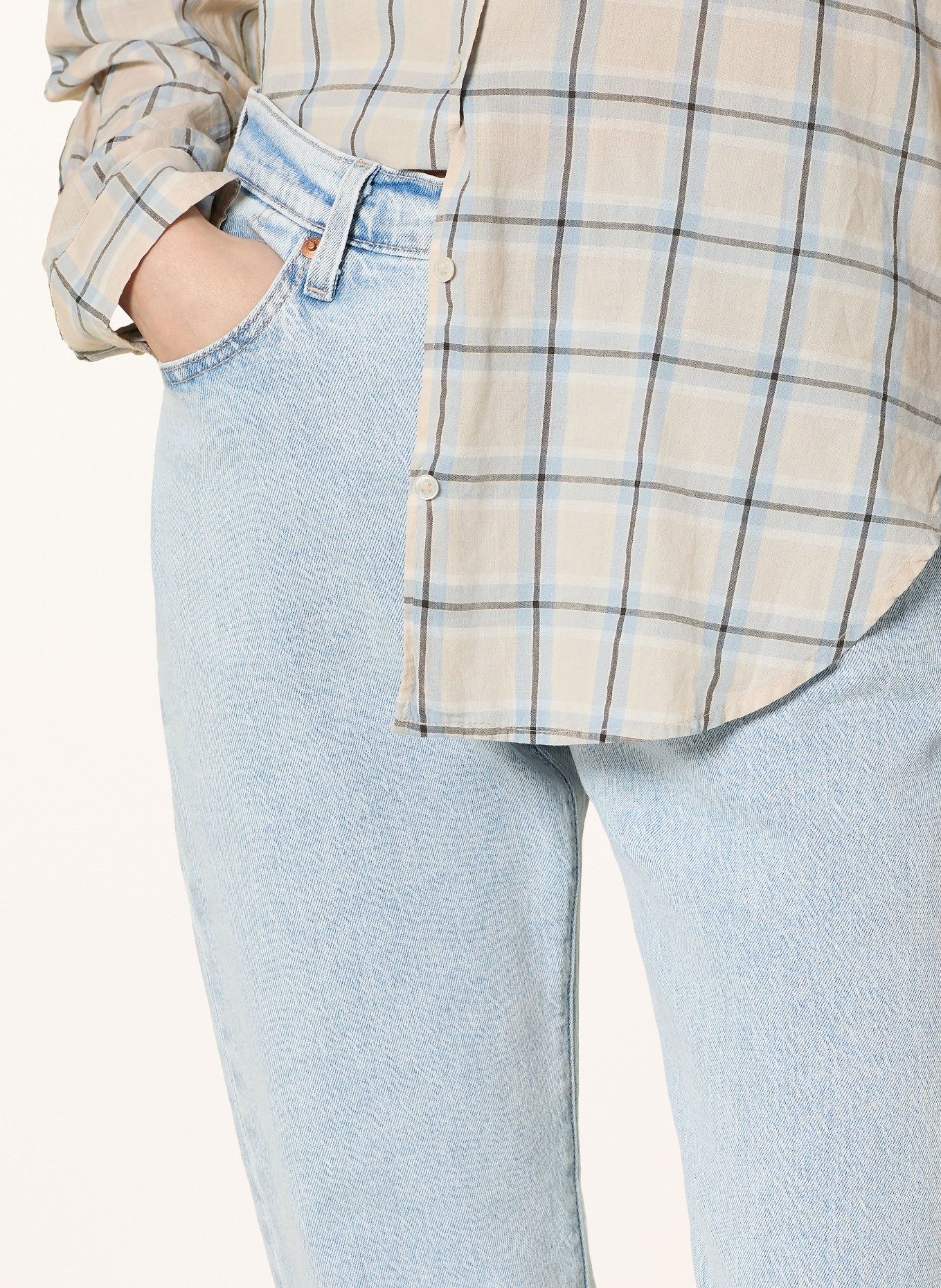 Levi's® Straight Jeans 501 CURVE: 00 Light Indigo - Flat Finish