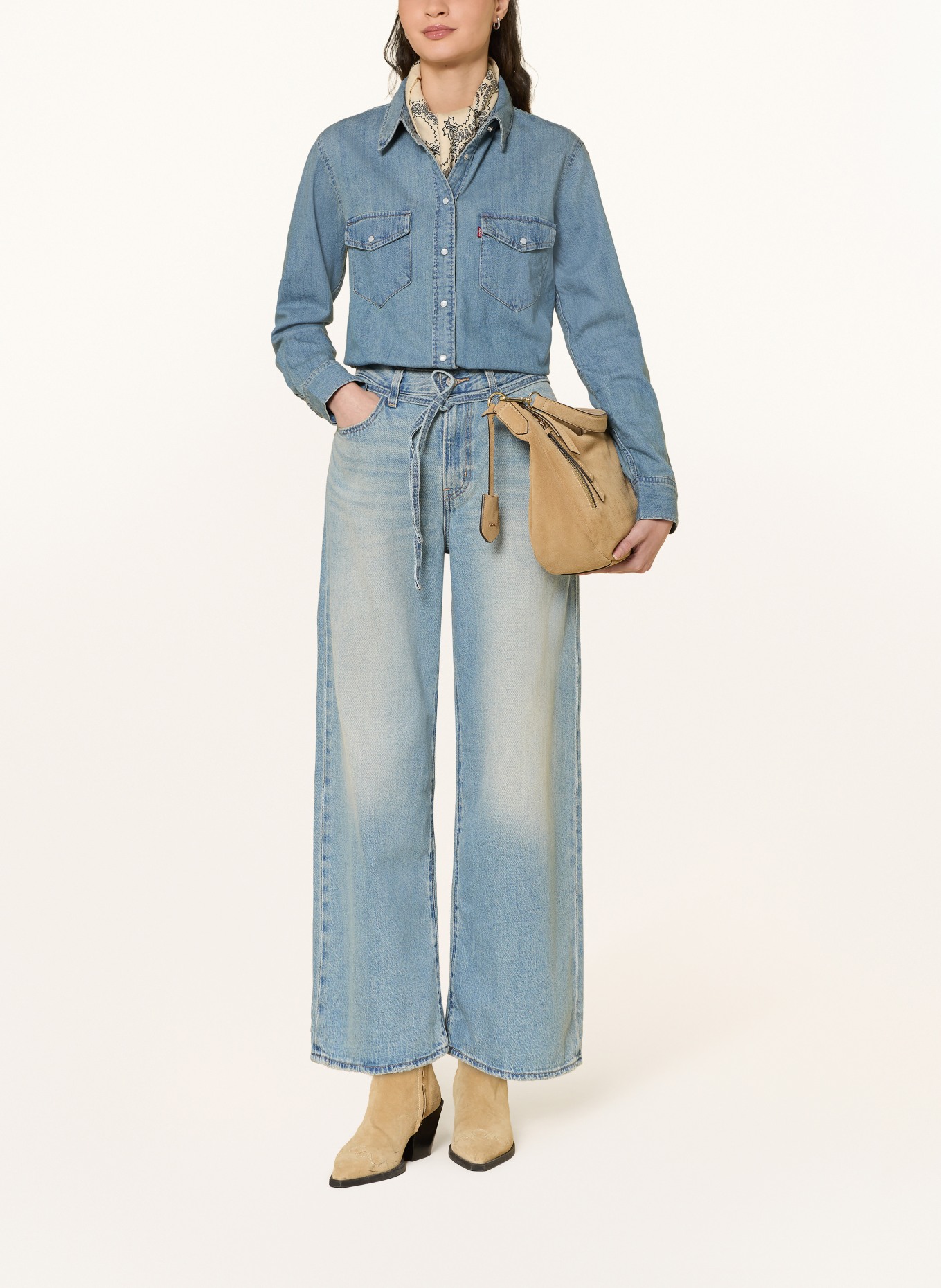 Levi's® Dżinsy z szerokimi nogawkami XL STRAIGHT: 42 Med Indigo - Worn In