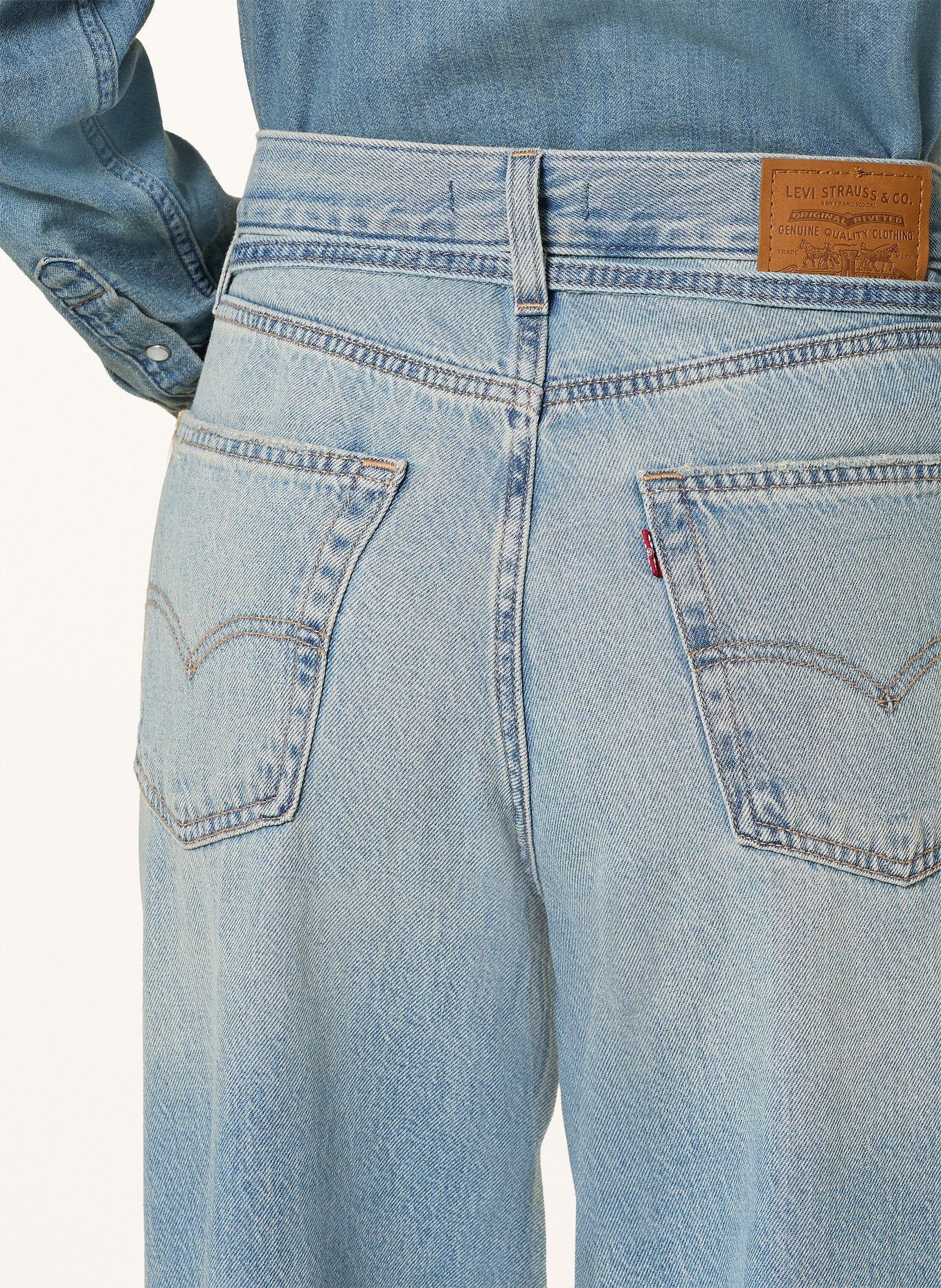 Levi's® Dżinsy z szerokimi nogawkami XL STRAIGHT: 42 Med Indigo - Worn In