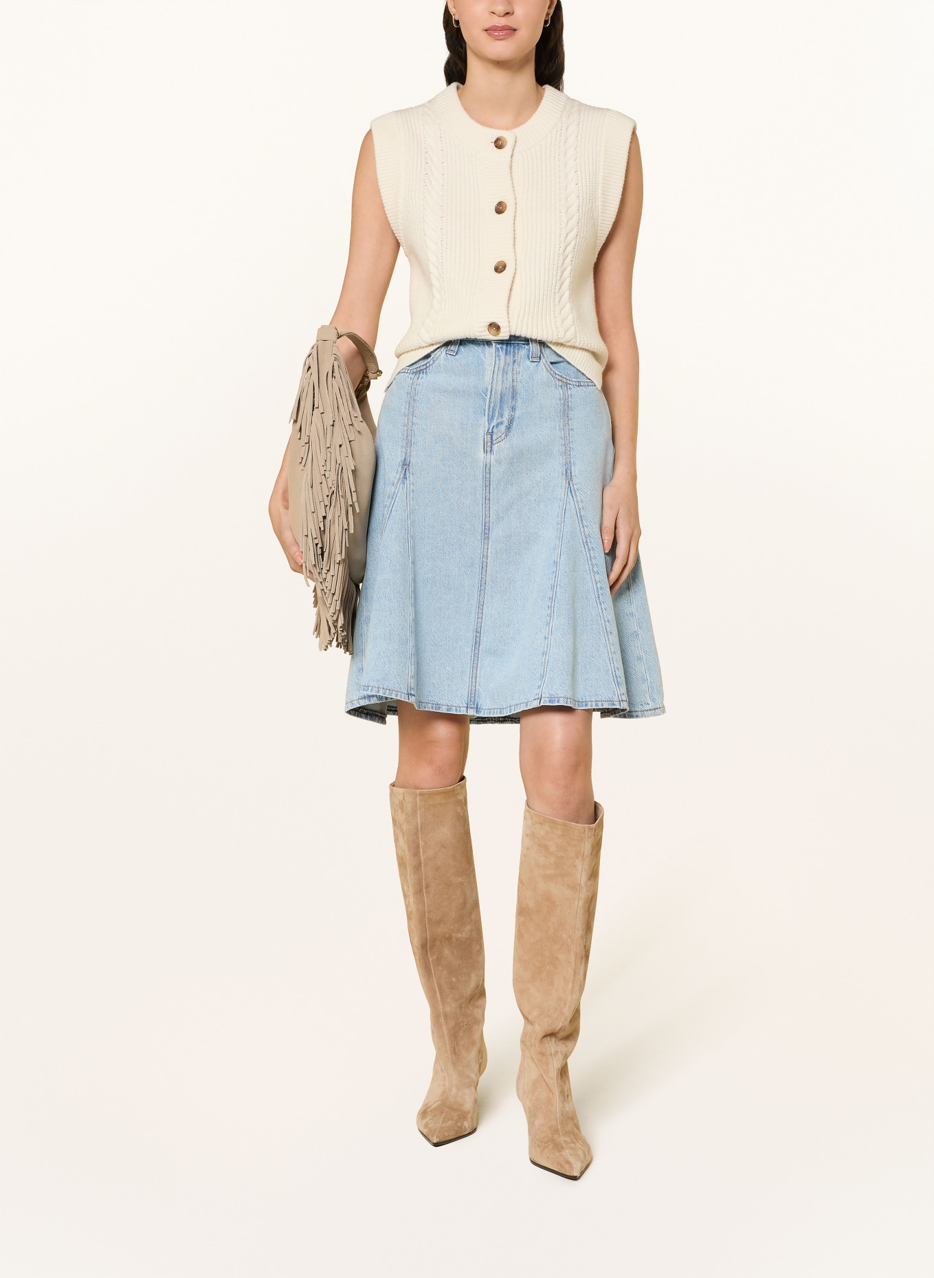 Levi's® spódnica jeansowa: JASNONIEBIESKI