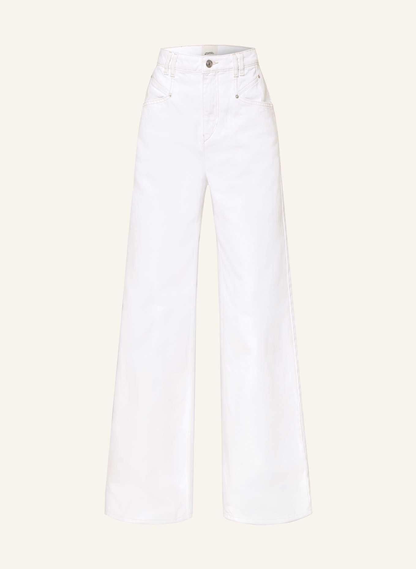 MARANT ÉTOILE Dżinsy z szerokimi nogawkami LEMONY: 20WH white