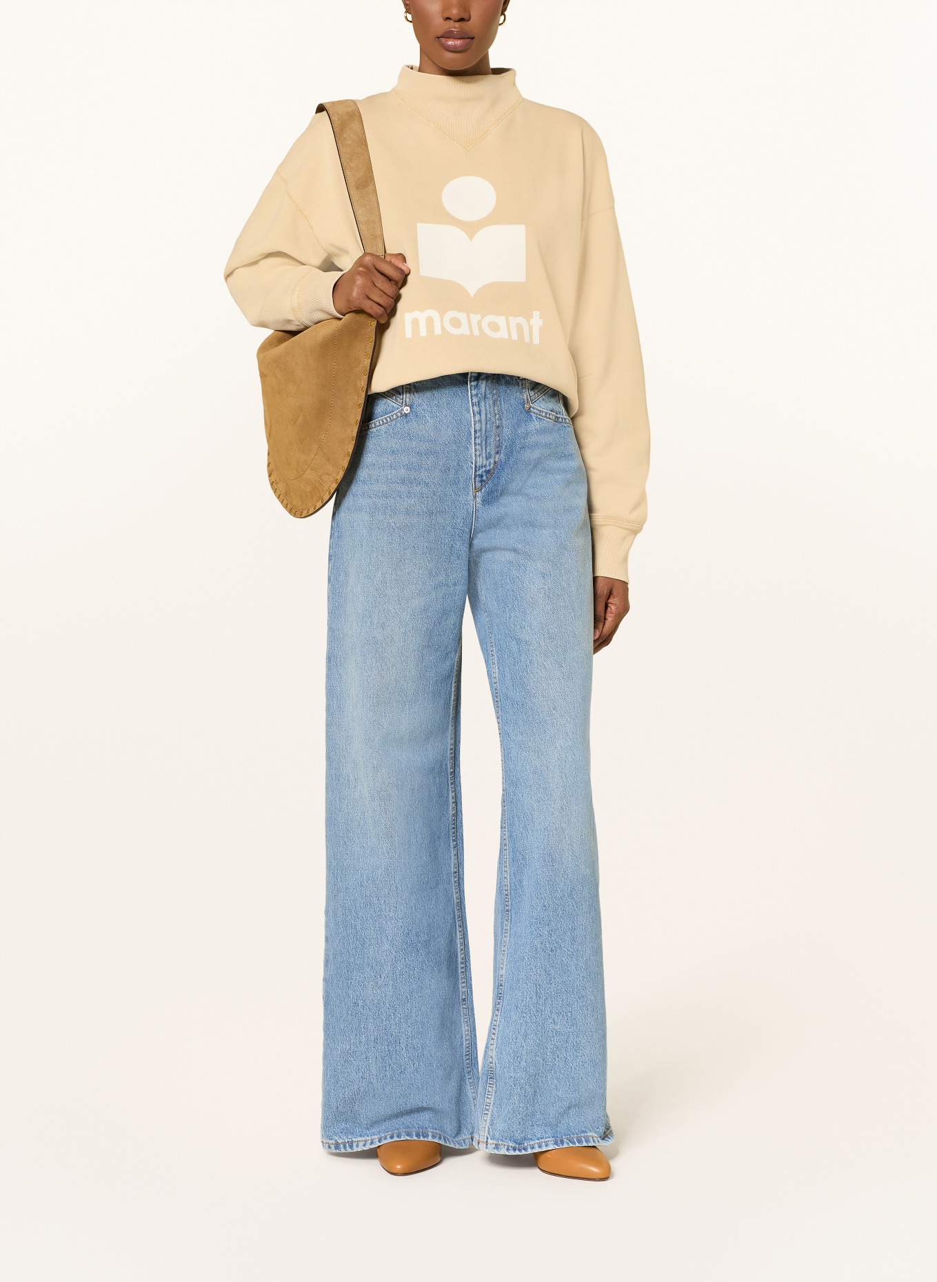 MARANT ÉTOILE Dżinsy z szerokimi nogawkami LEMONY: 30LU LIGHT BLUE