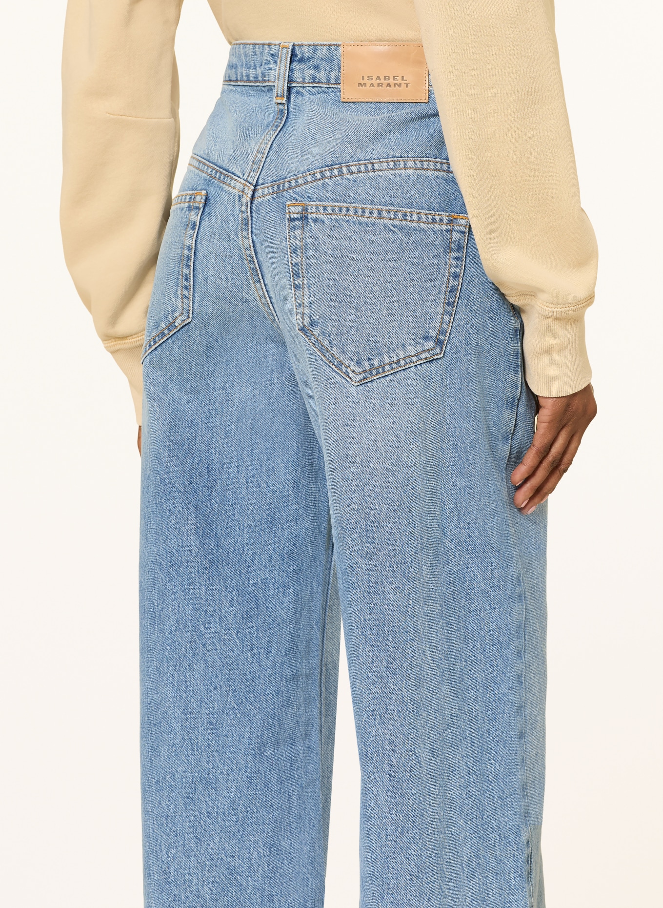 MARANT ÉTOILE Dżinsy z szerokimi nogawkami LEMONY: 30LU LIGHT BLUE