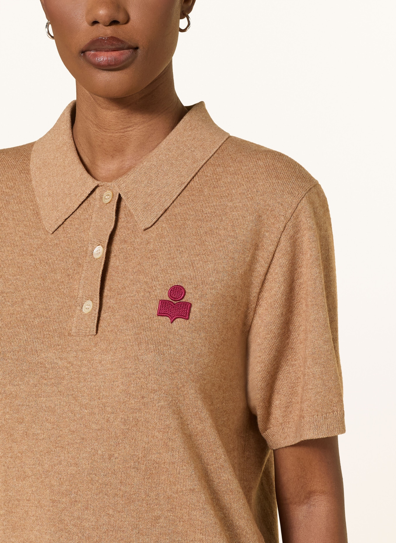 MARANT ÉTOILE Pletené polo tričko ALTHEA: KOŇAKOVÁ