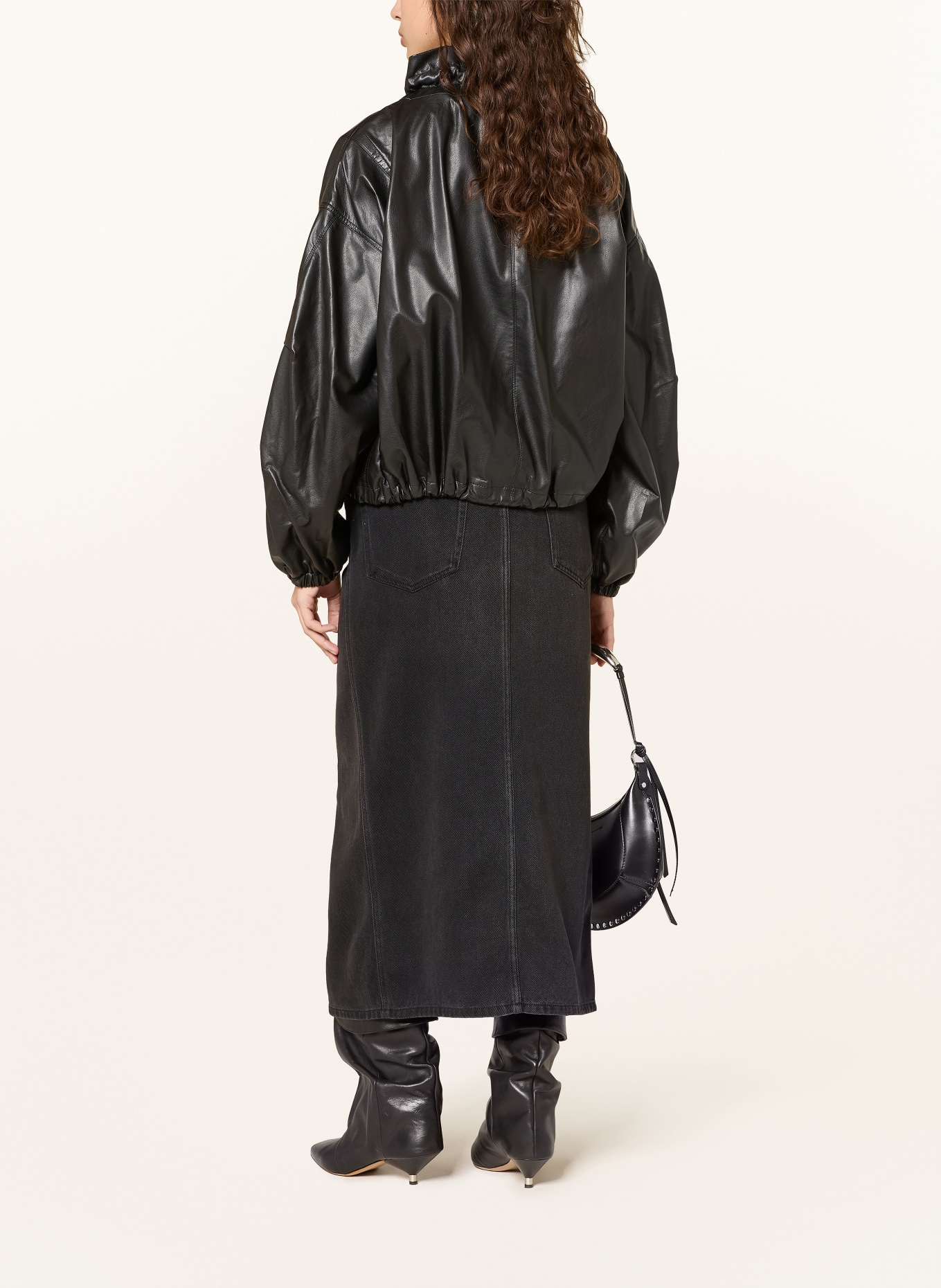 MARANT ÉTOILE Jeansrock FAHARIA: DUNKELGRAU