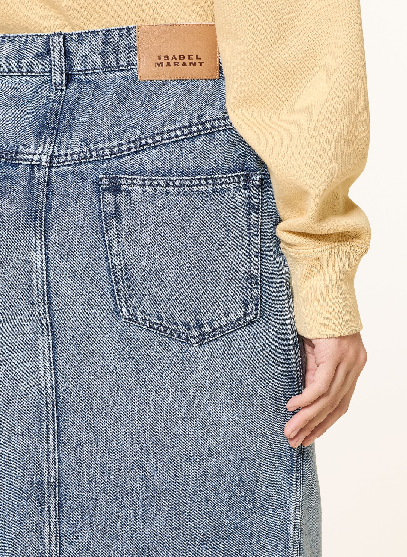 MARANT ÉTOILE Jeansrock FAHARIA: HELLBLAU