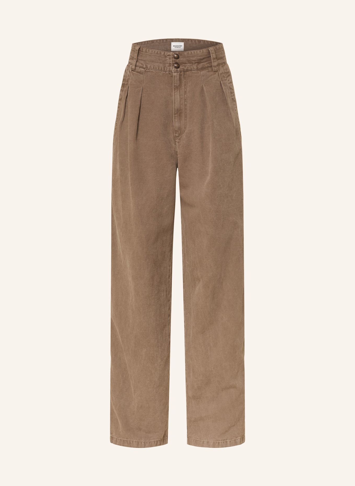 MARANT ÉTOILE Džíny s širokými nohavicemi NADINE: 50DZ Dark Bronze