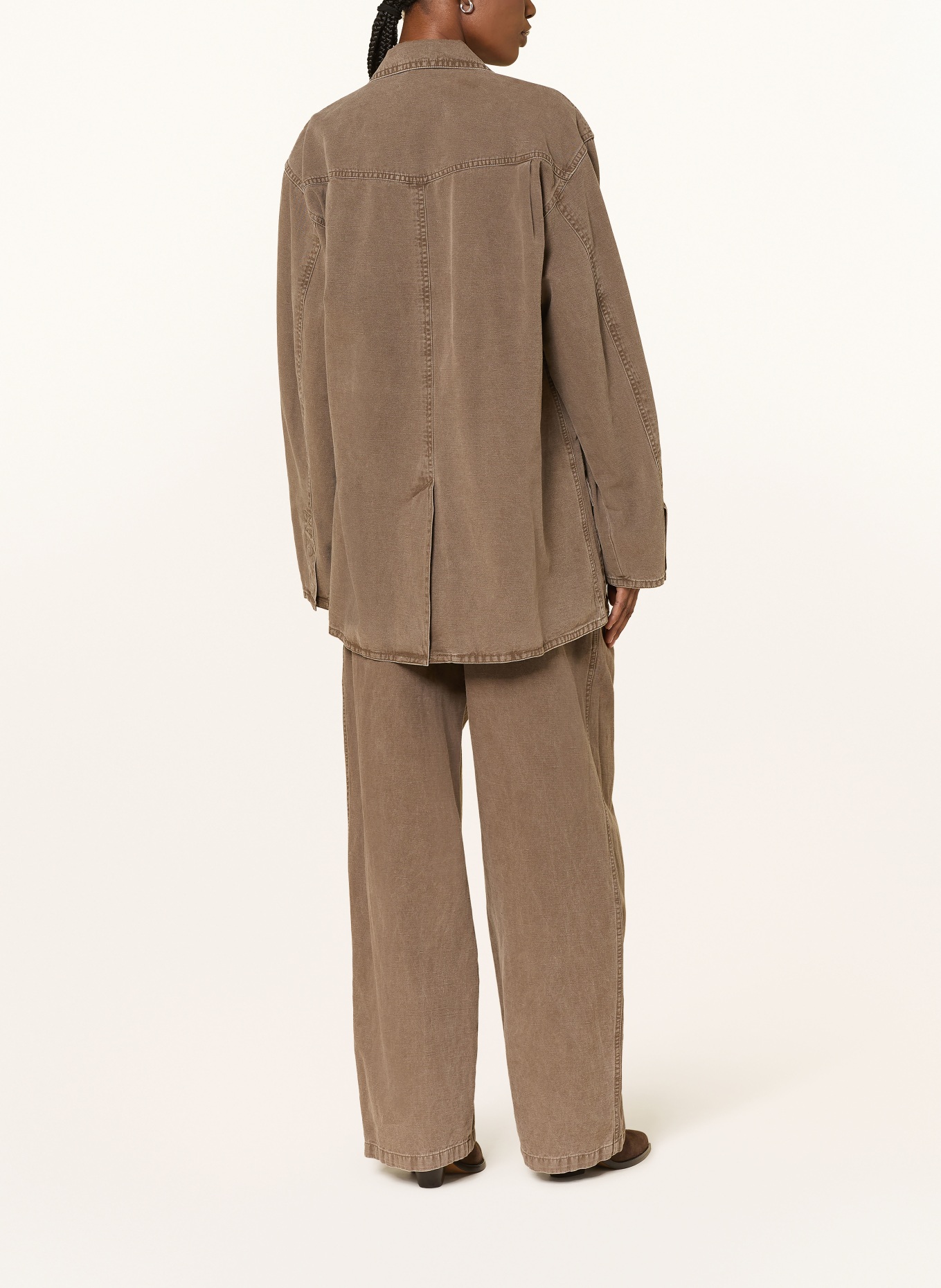 MARANT ÉTOILE Džíny s širokými nohavicemi NADINE: 50DZ Dark Bronze