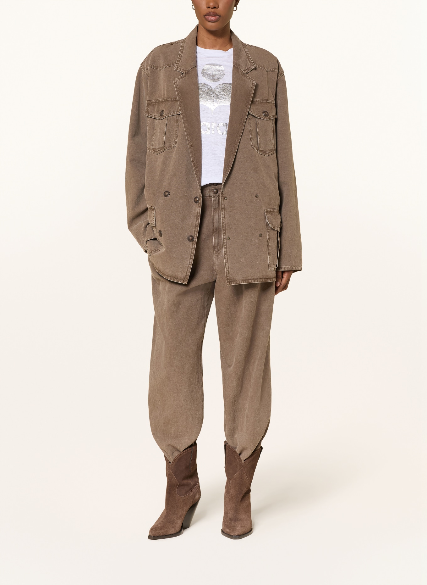 MARANT ÉTOILE Fieldjacket NEVALA: KHAKI
