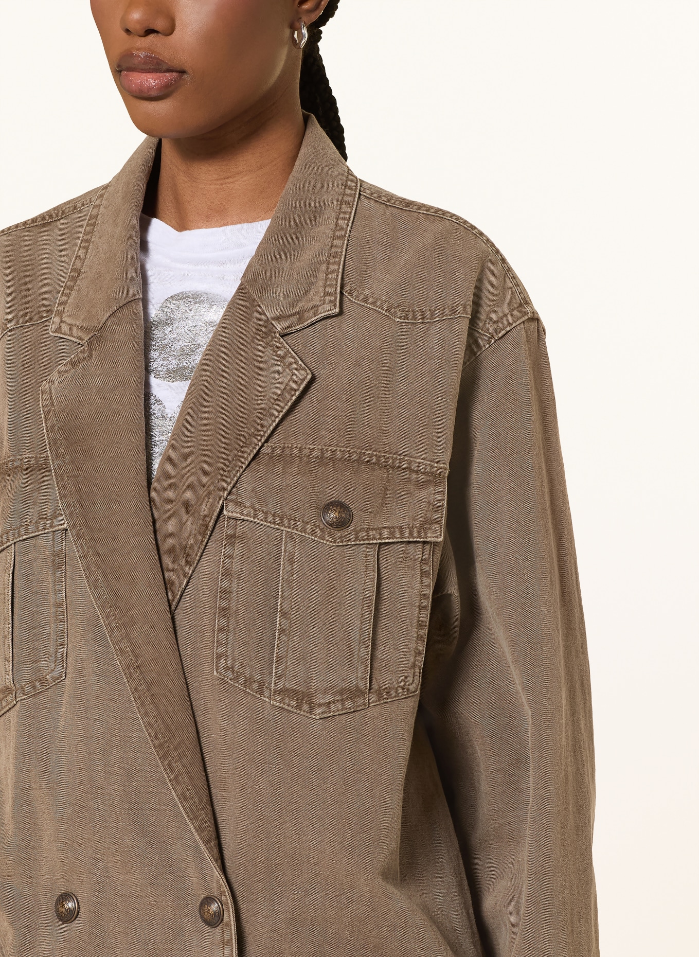 MARANT ÉTOILE Fieldjacket NEVALA: KHAKI