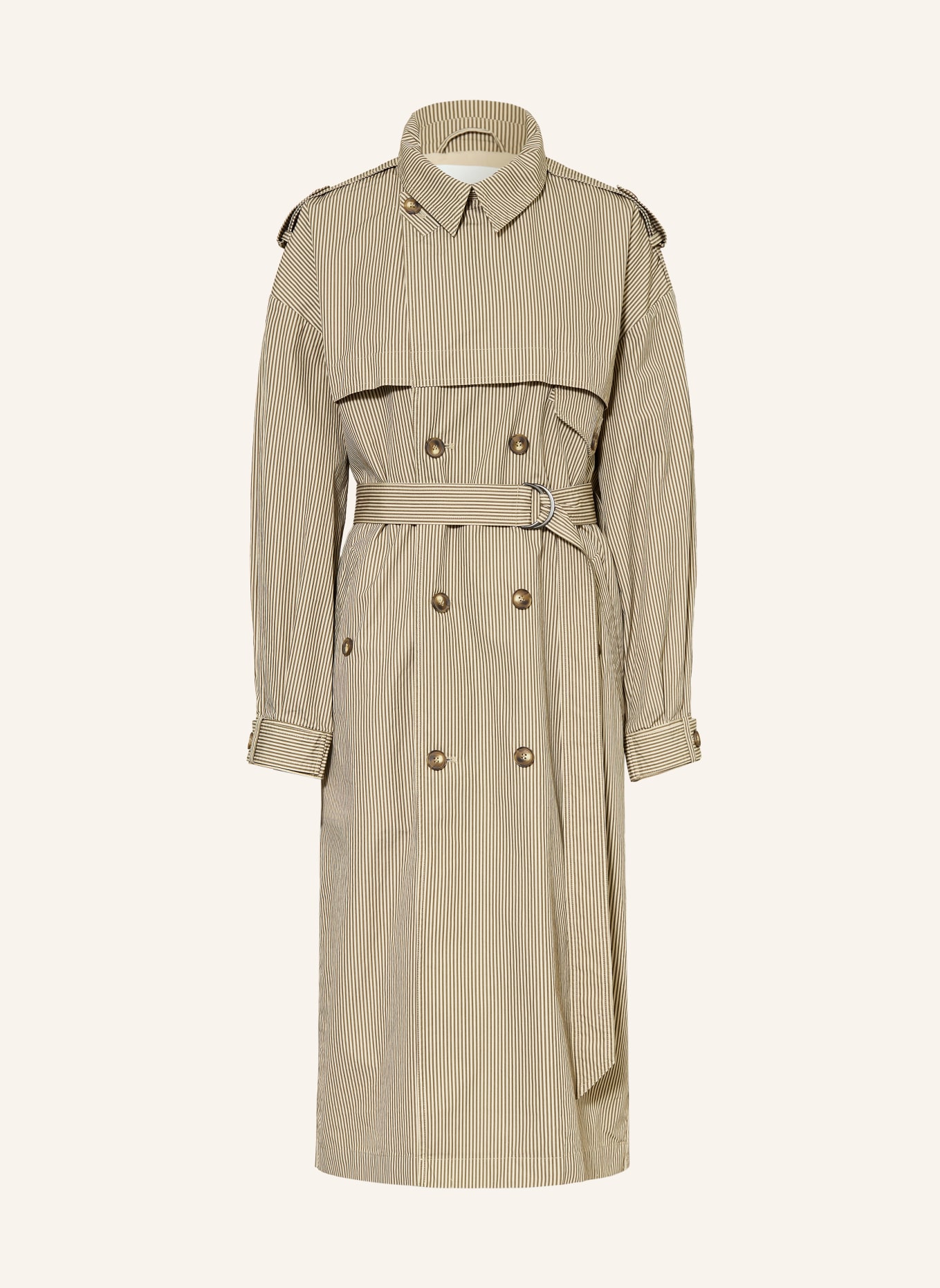 MARANT ÉTOILE CHILMA oversized trench coat: BEIGE / KHAKI