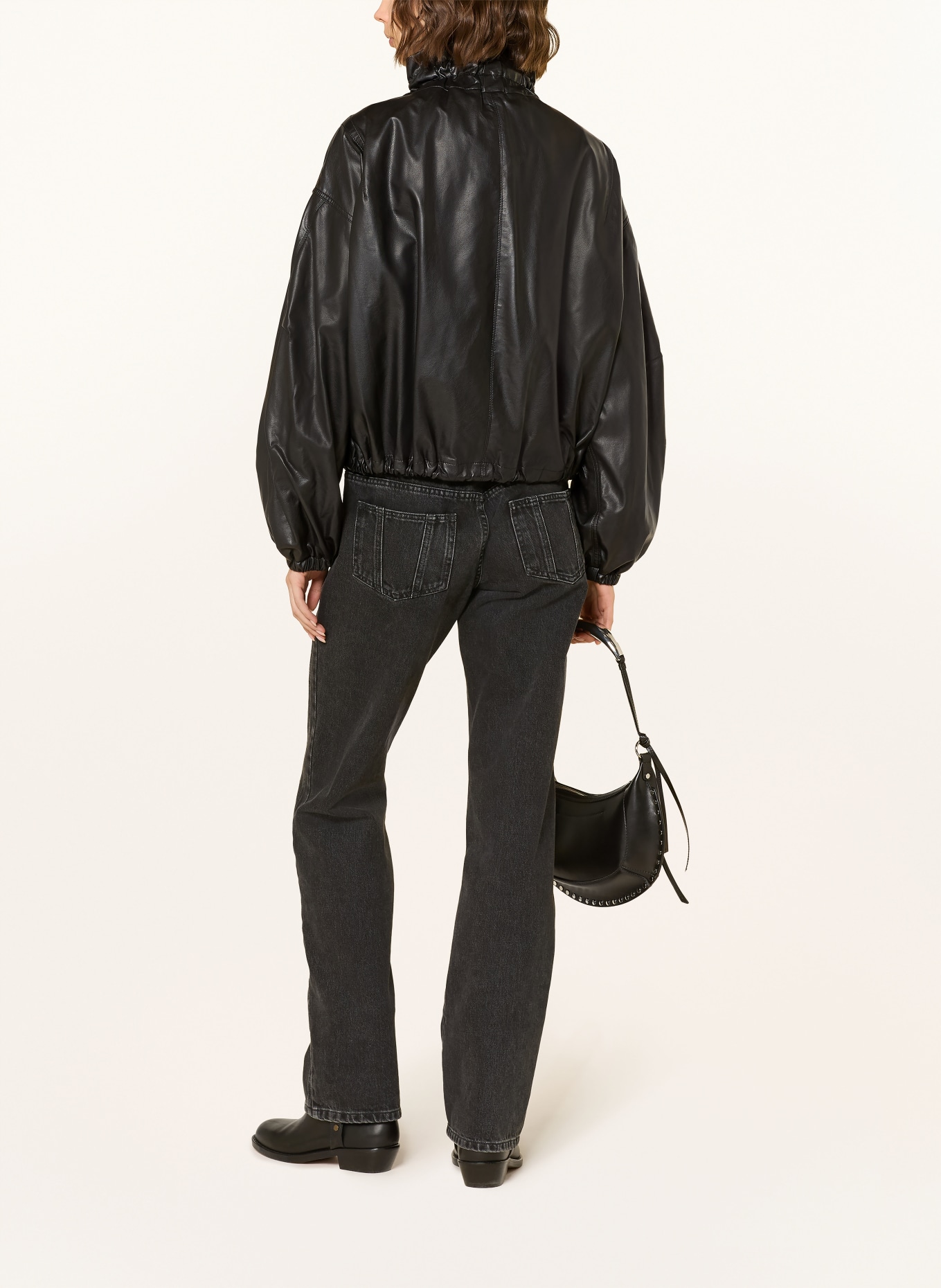 MARANT ÉTOILE Jacke NEELA in Lederoptik: SCHWARZ