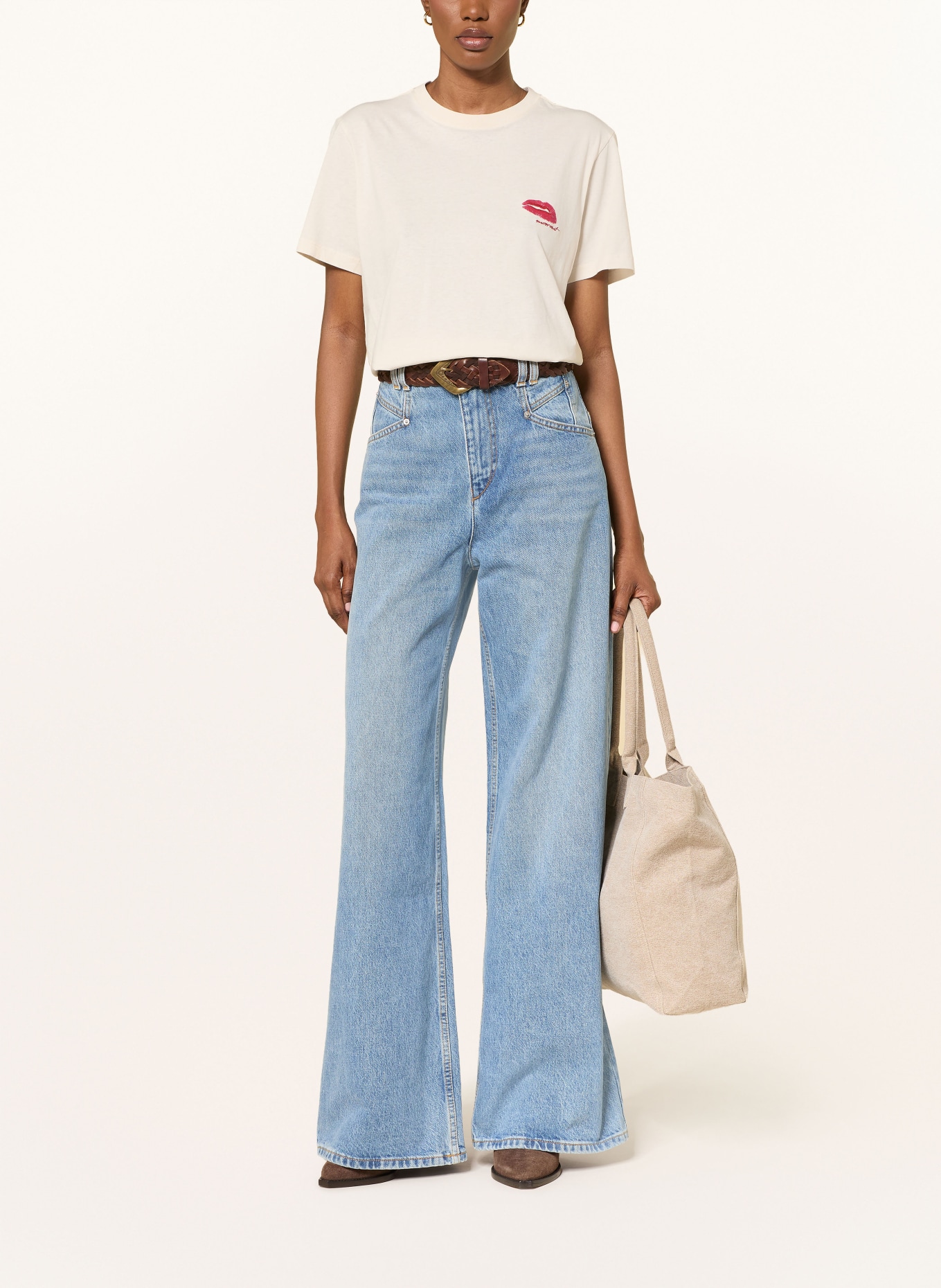 MARANT ÉTOILE T-Shirt ZEWEL: ECRU