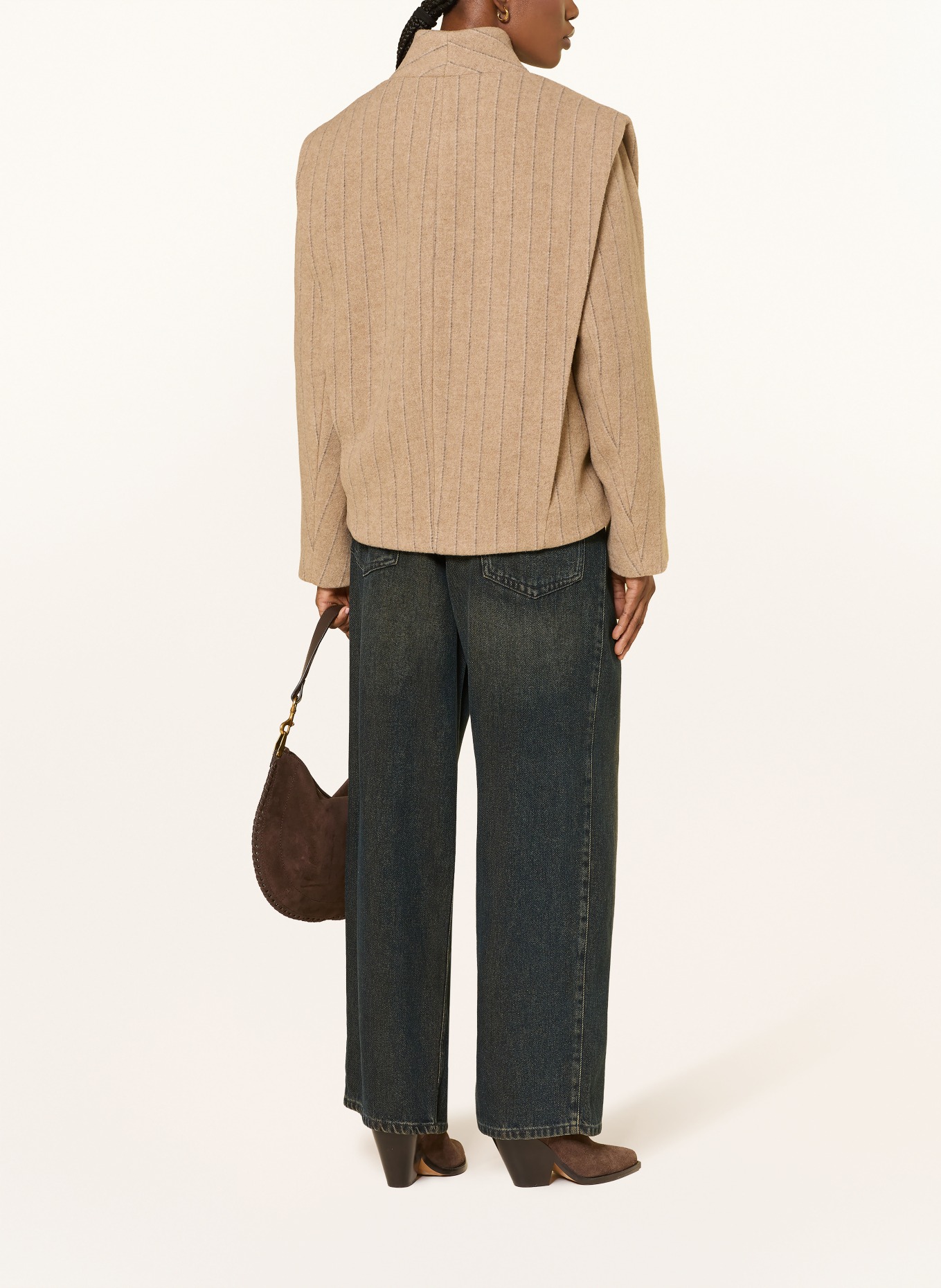 MARANT ÉTOILE Kurtka DYOGO: BEŻOWY / GRANATOWY