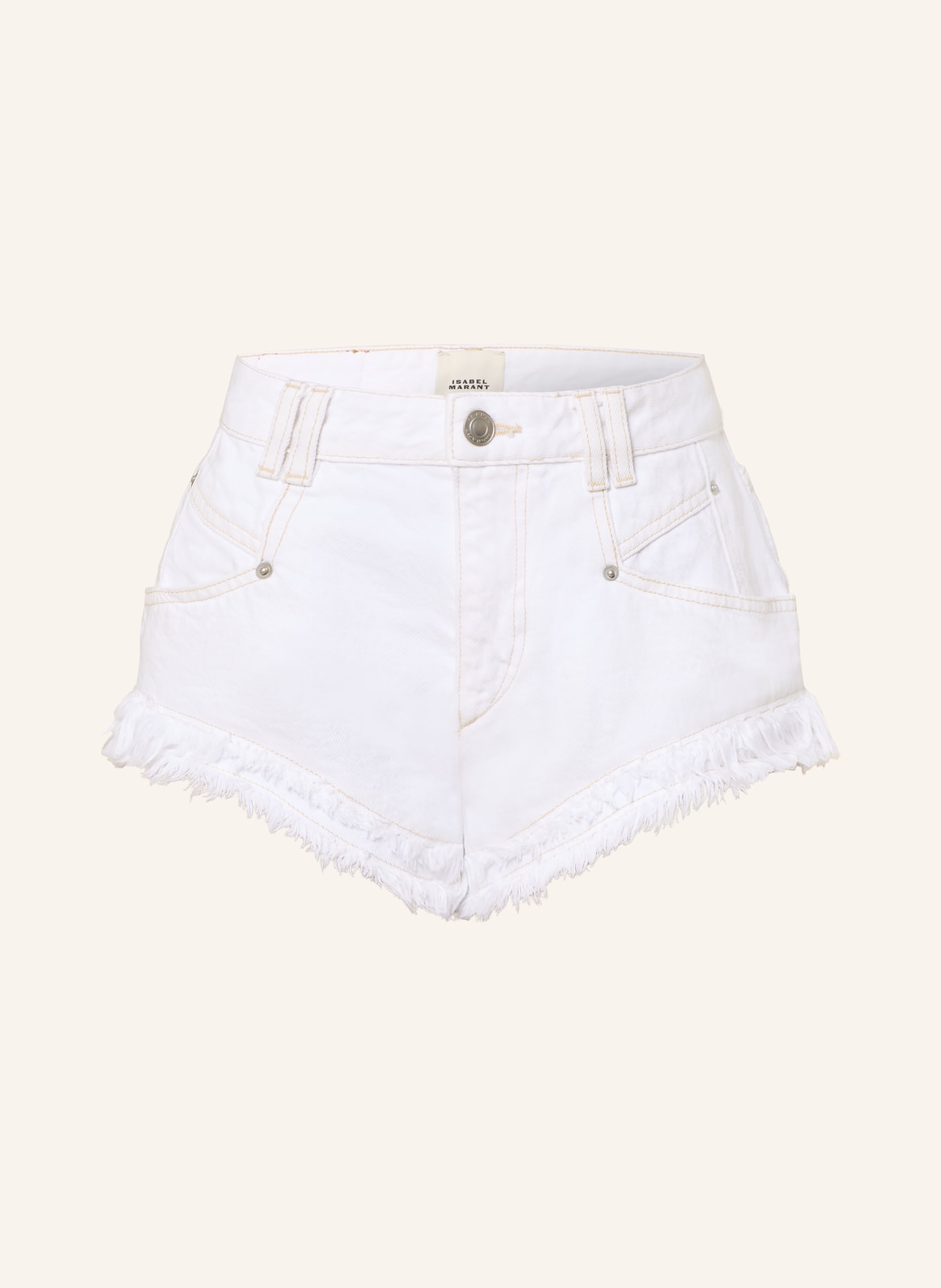 MARANT ÉTOILE Jeansshorts ENEIDALA: 20WH white