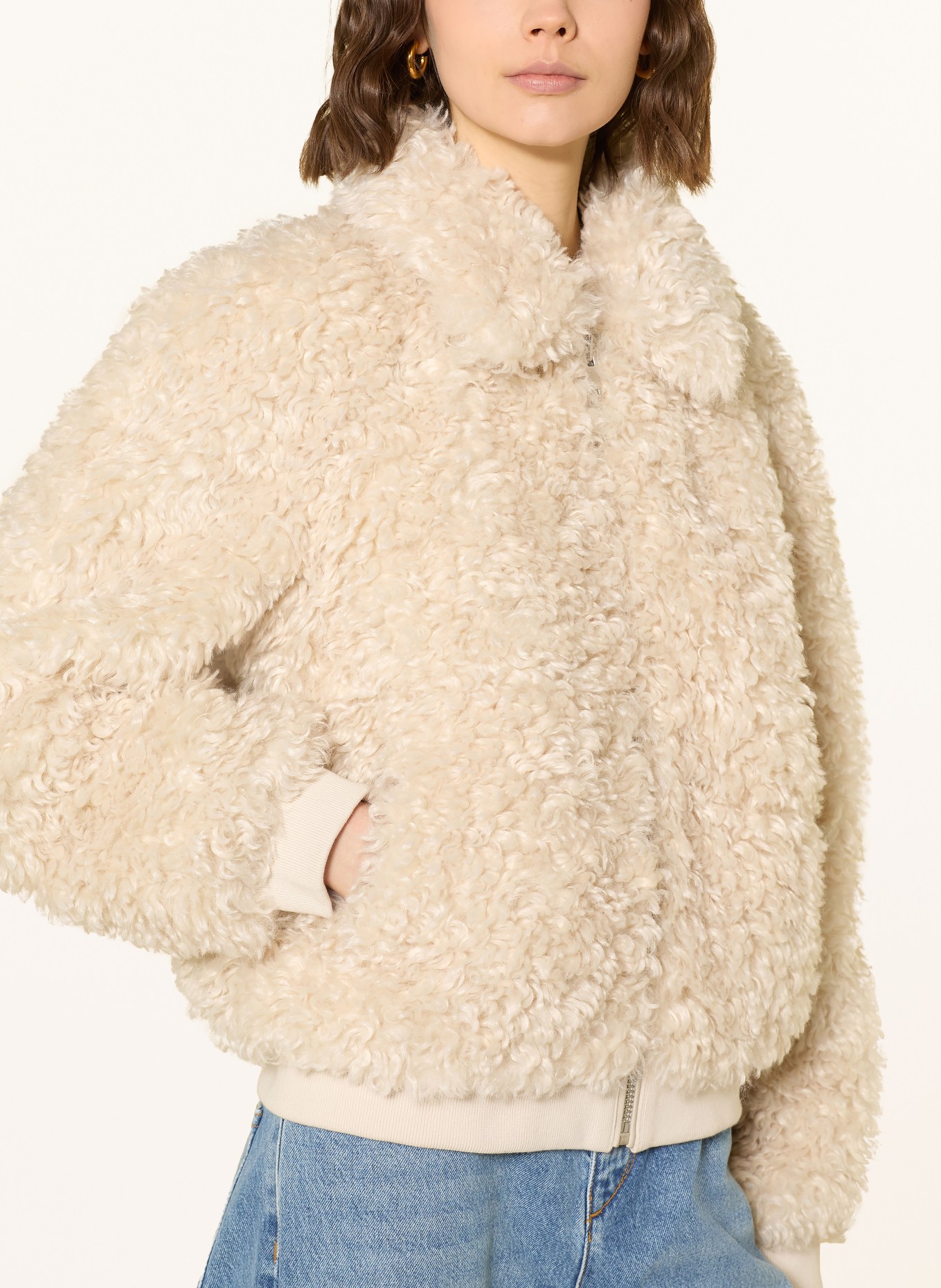 MARANT ÉTOILE Kunstfell-Jacke TAYMA: BEIGE