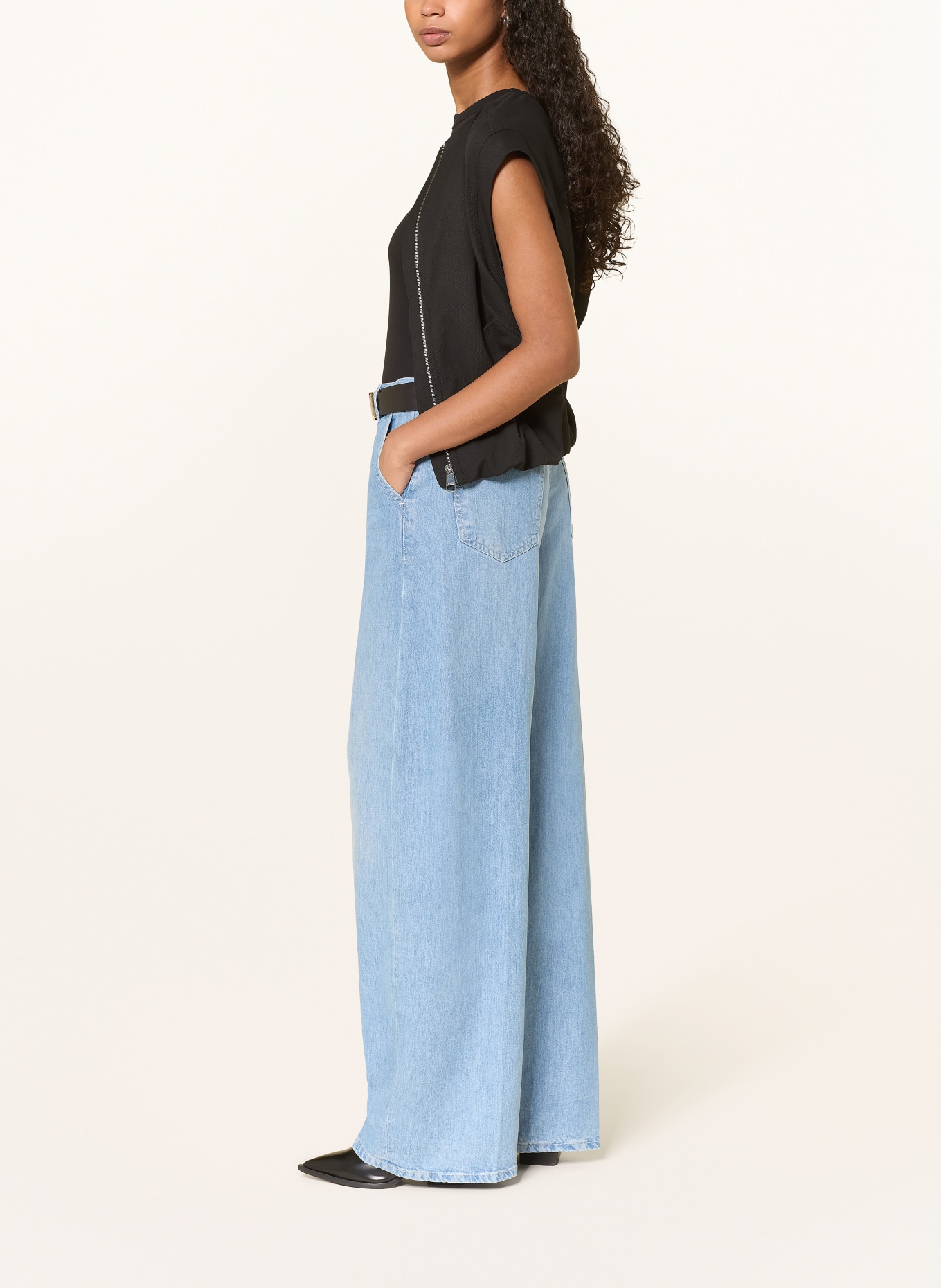 Dondup Wide Leg Jeans ALEK: 800 HELLBLAU