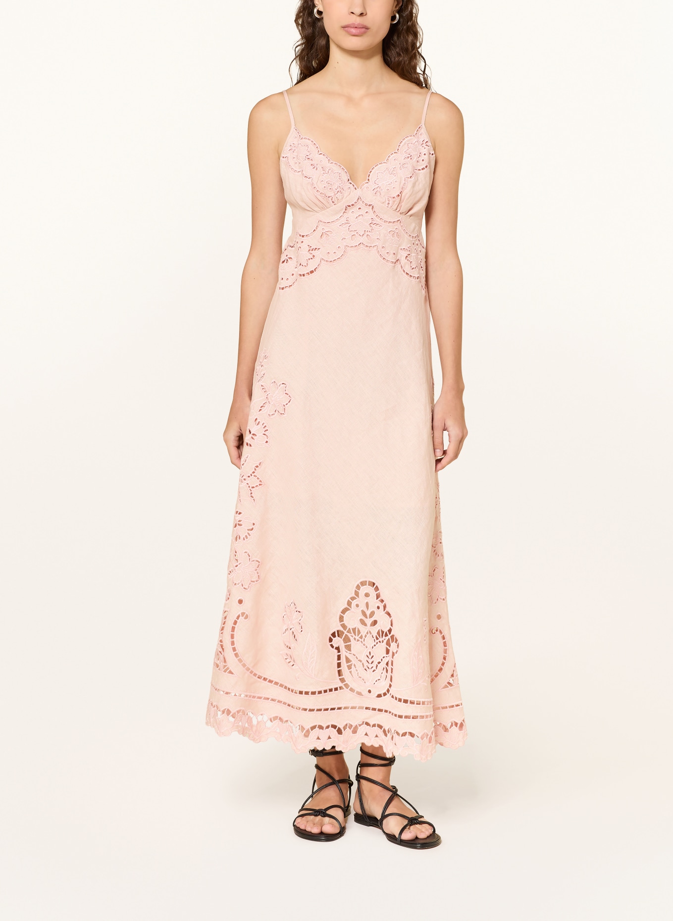 FARM RIO Jurk met opengewerkte kant: ROSE CLAIR