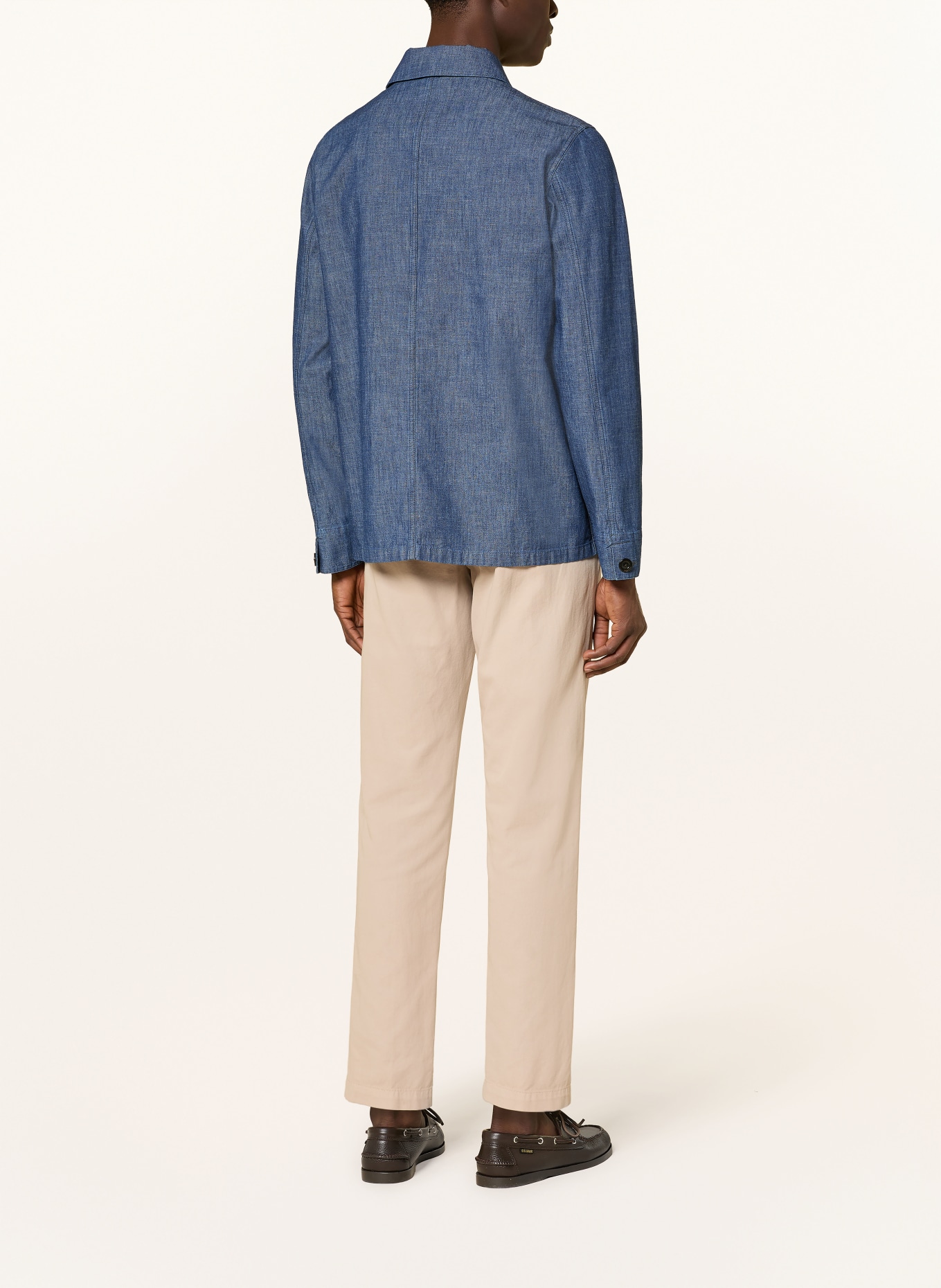 BOGLIOLI Overshirt v džínovém vzhledu: TMAVĚ MODRÁ