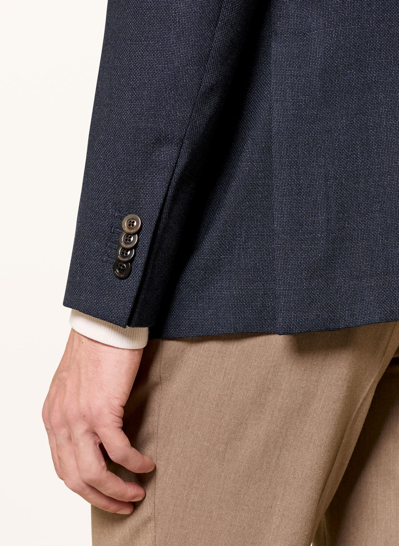 BOGLIOLI Sako Extra Slim Fit: TMAVĚ MODRÁ