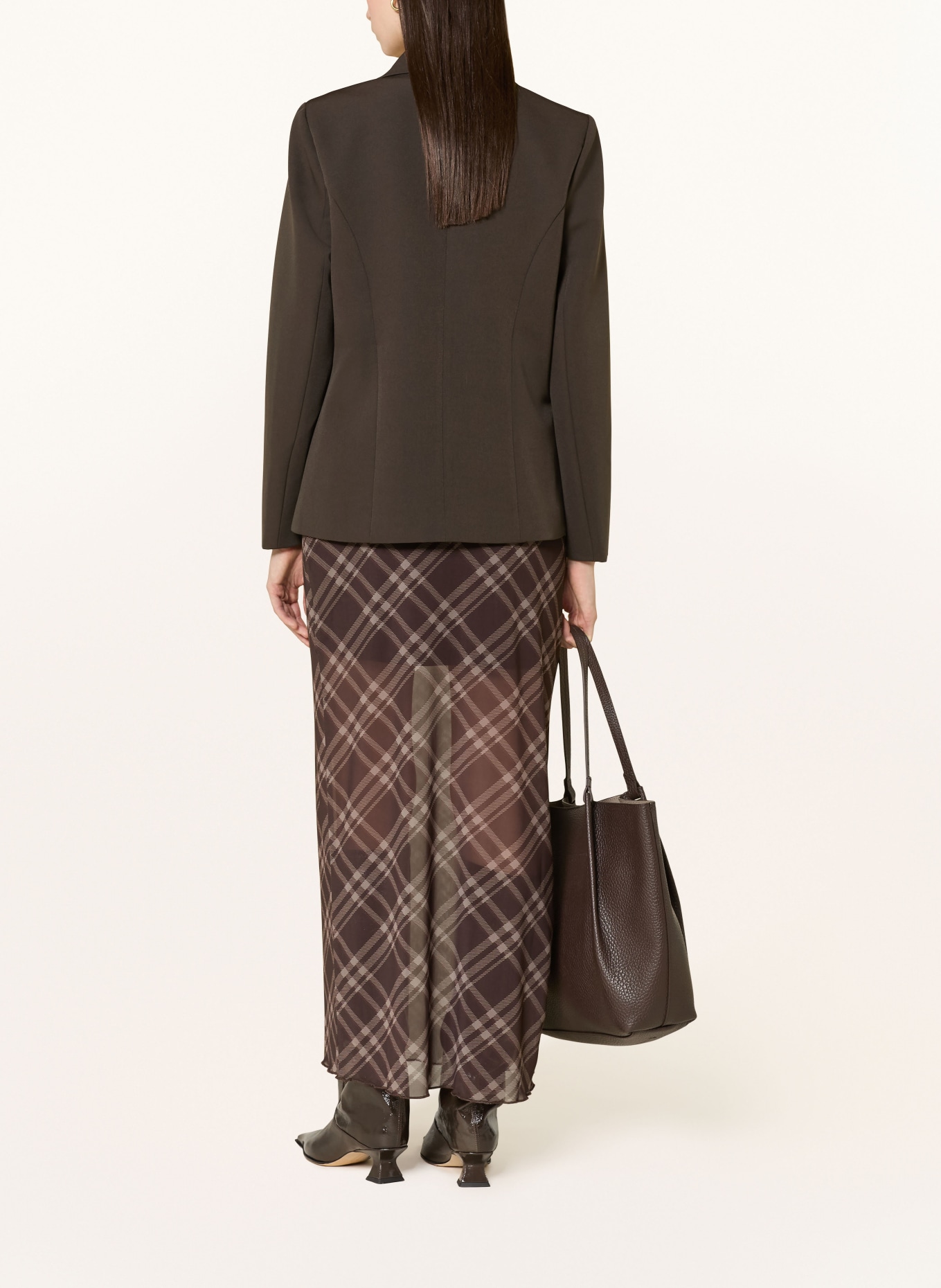 NEO NOIR Marynarka FRANCINE: CIEMNOBRĄZOWY