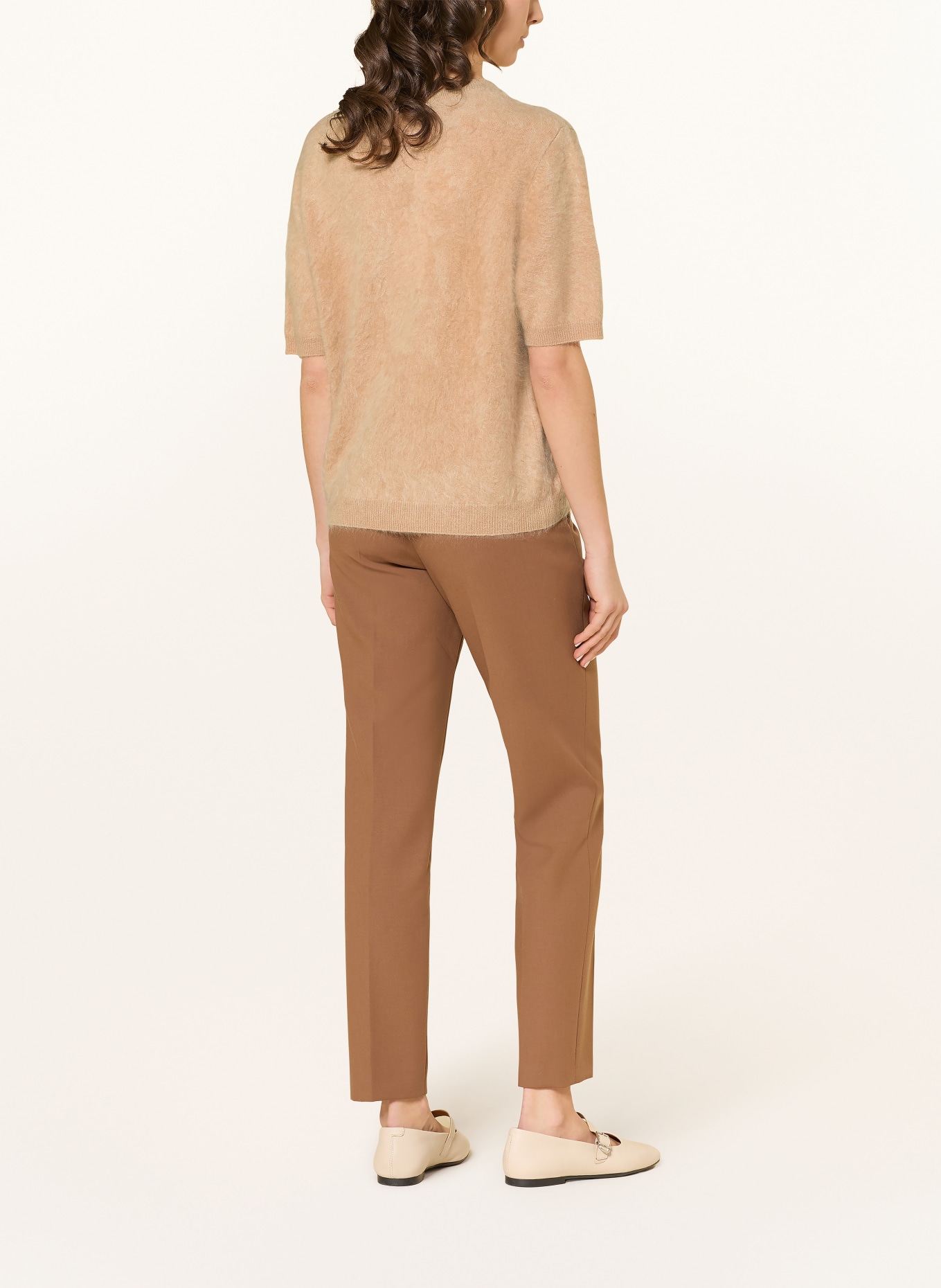SOFT GOAT Knit shirt in cashmere: CAMEL