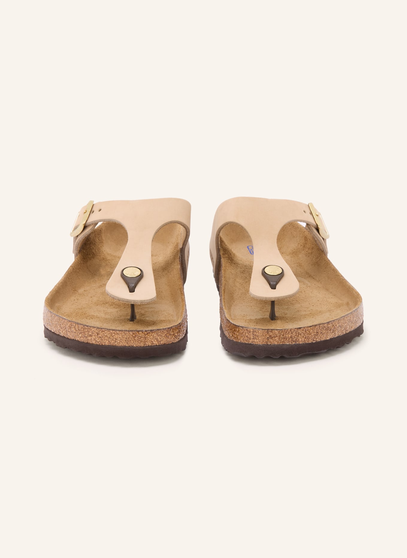 BIRKENSTOCK Zehentrenner GIZEH: HELLBRAUN