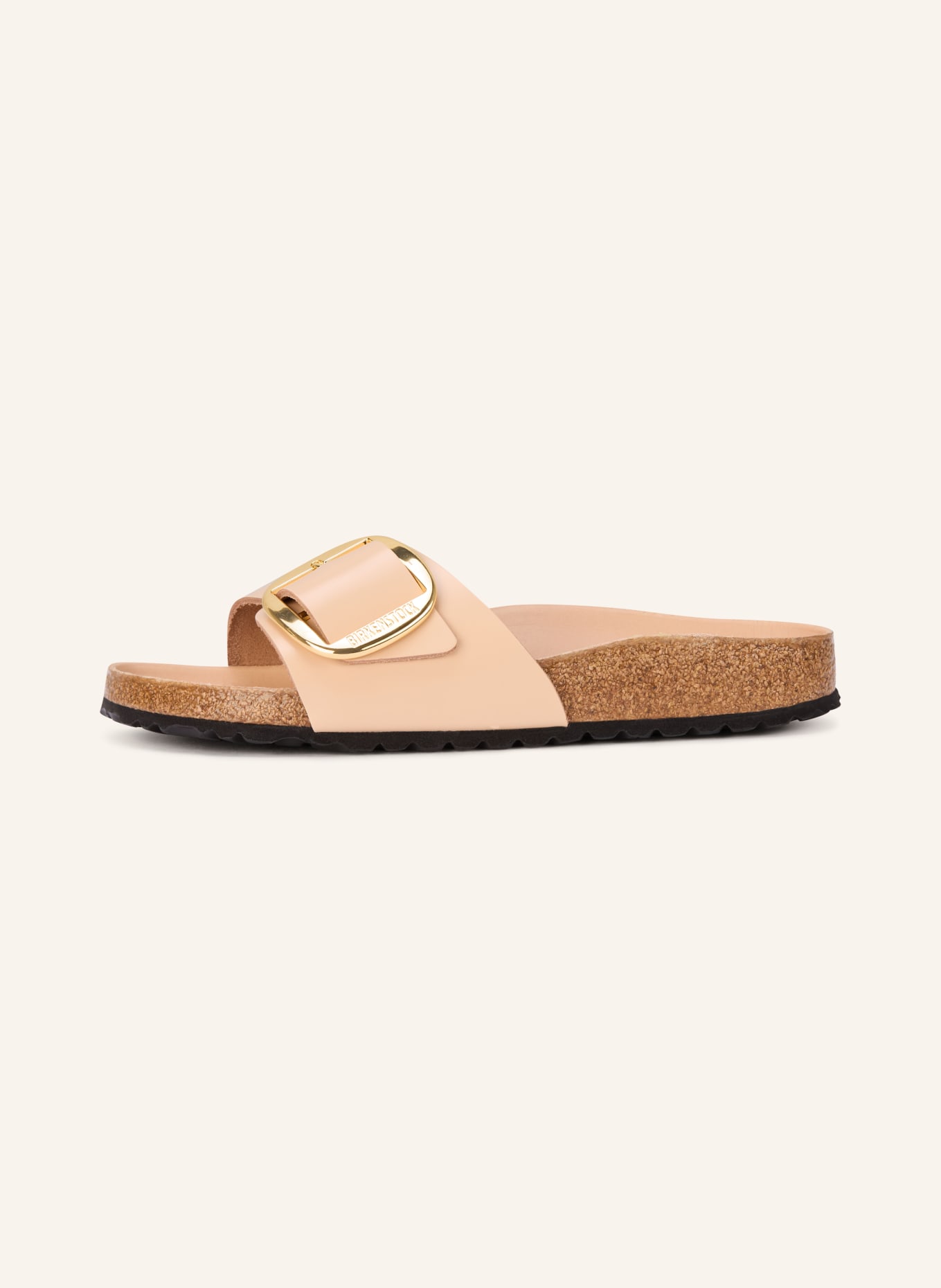 BIRKENSTOCK Pantoletten MADRID BIG BUCKLE: HELLBRAUN