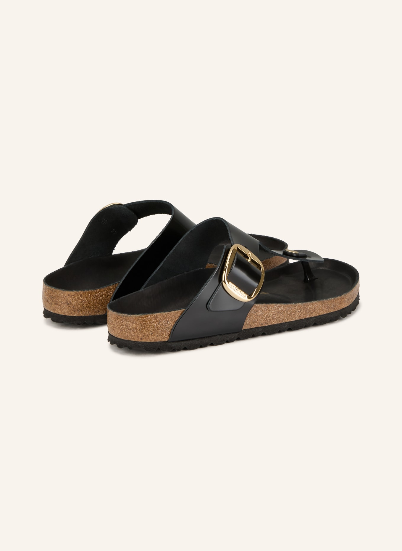 BIRKENSTOCK Zehentrenner GIZEH BIG BUCKLE: SCHWARZ