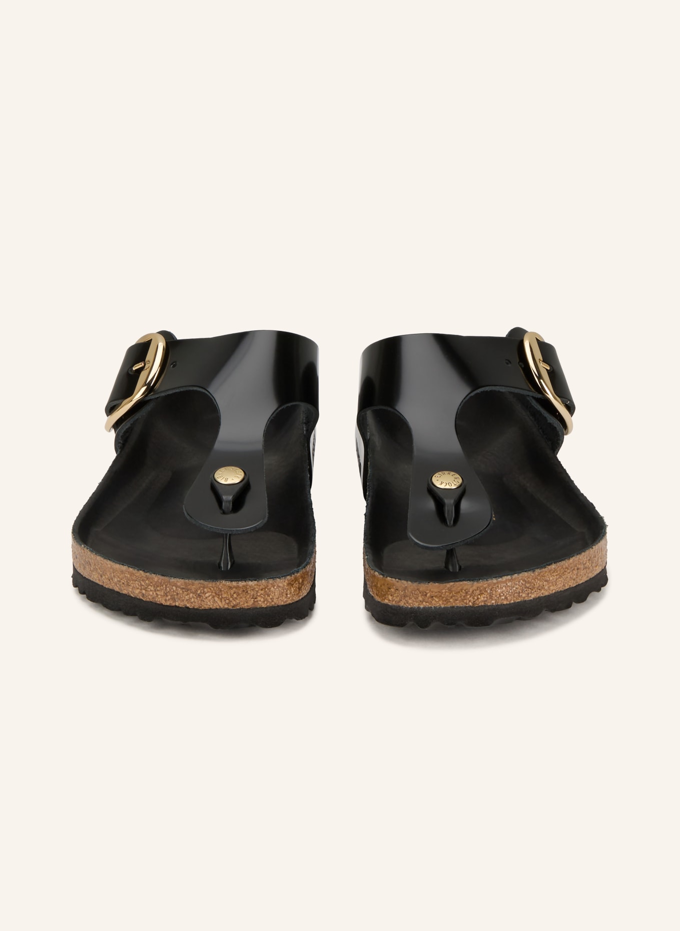 BIRKENSTOCK Zehentrenner GIZEH BIG BUCKLE: SCHWARZ