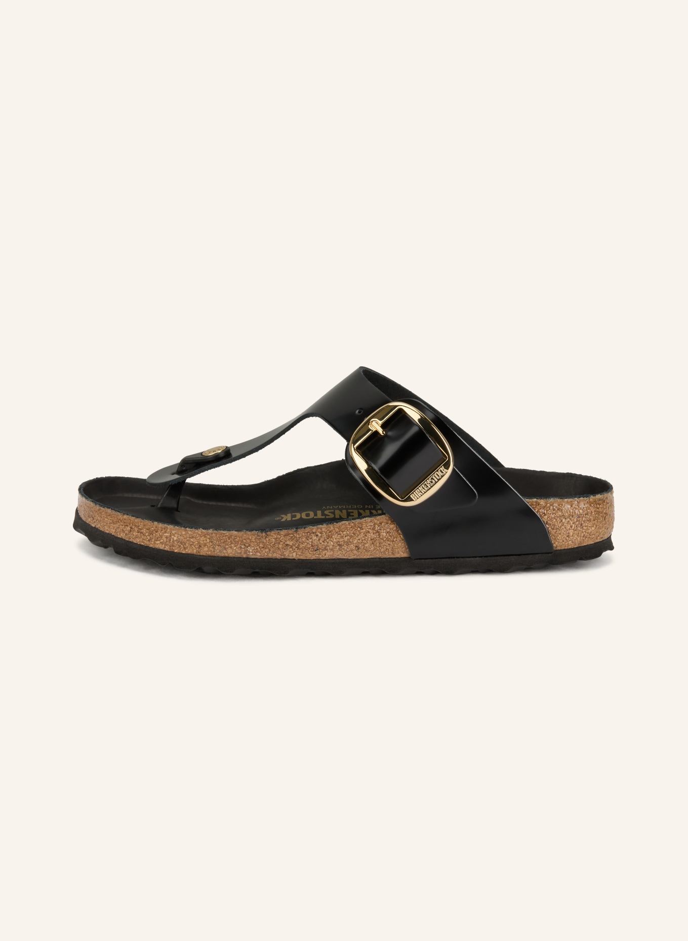 BIRKENSTOCK Zehentrenner GIZEH BIG BUCKLE: SCHWARZ