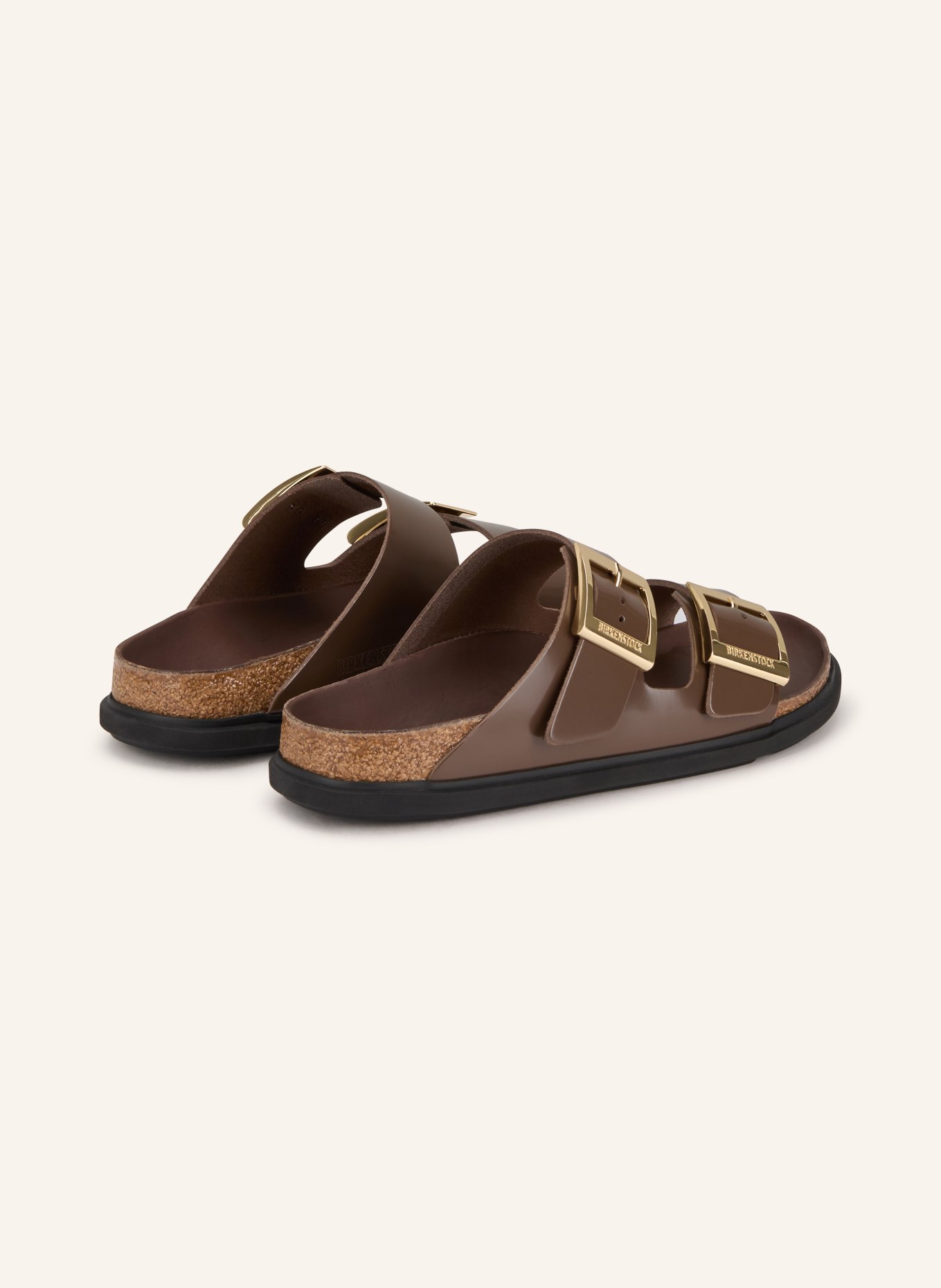 BIRKENSTOCK Pantofle ARIZONA DROPLET BUCKLE: TMAVĚ HNĚDÁ