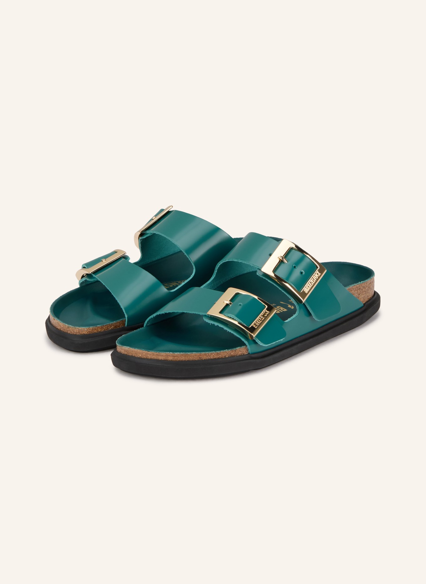 BIRKENSTOCK Pantoletten ARIZONA DROPLET BUCKLE: PETROL